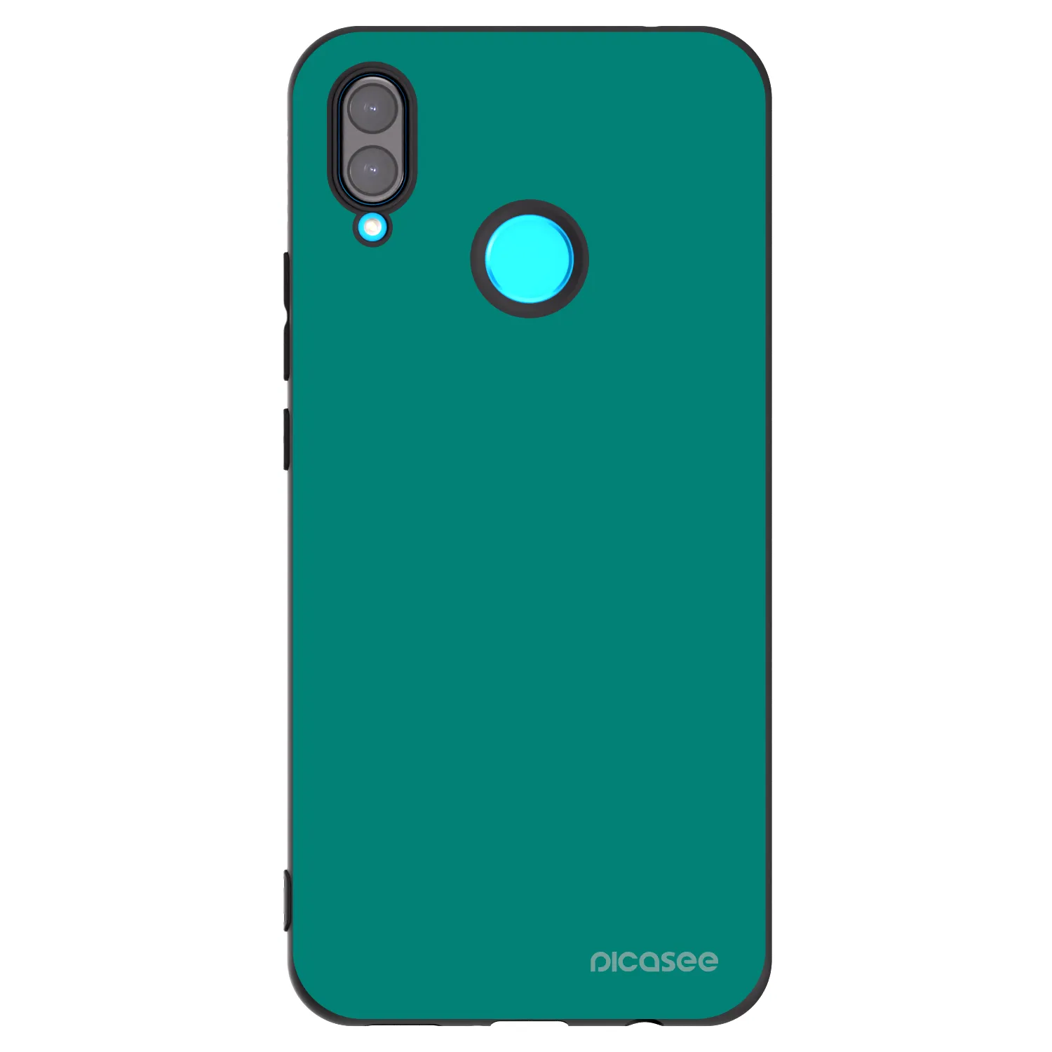 Picasee crna silikonska maskica za Huawei Nova 3 - Emerald Mist