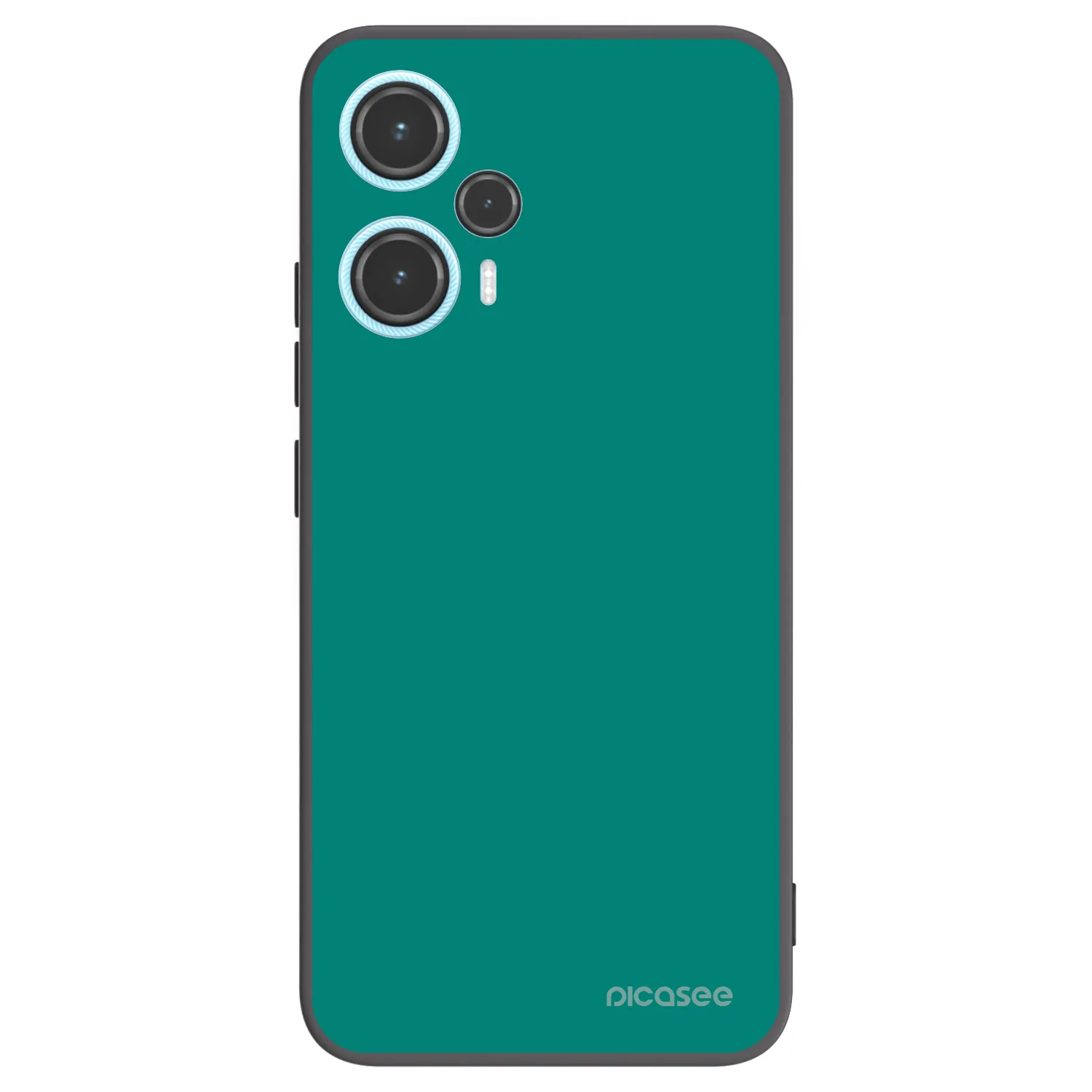 Picasee crna silikonska maskica za Xiaomi Poco F5 - Emerald Mist
