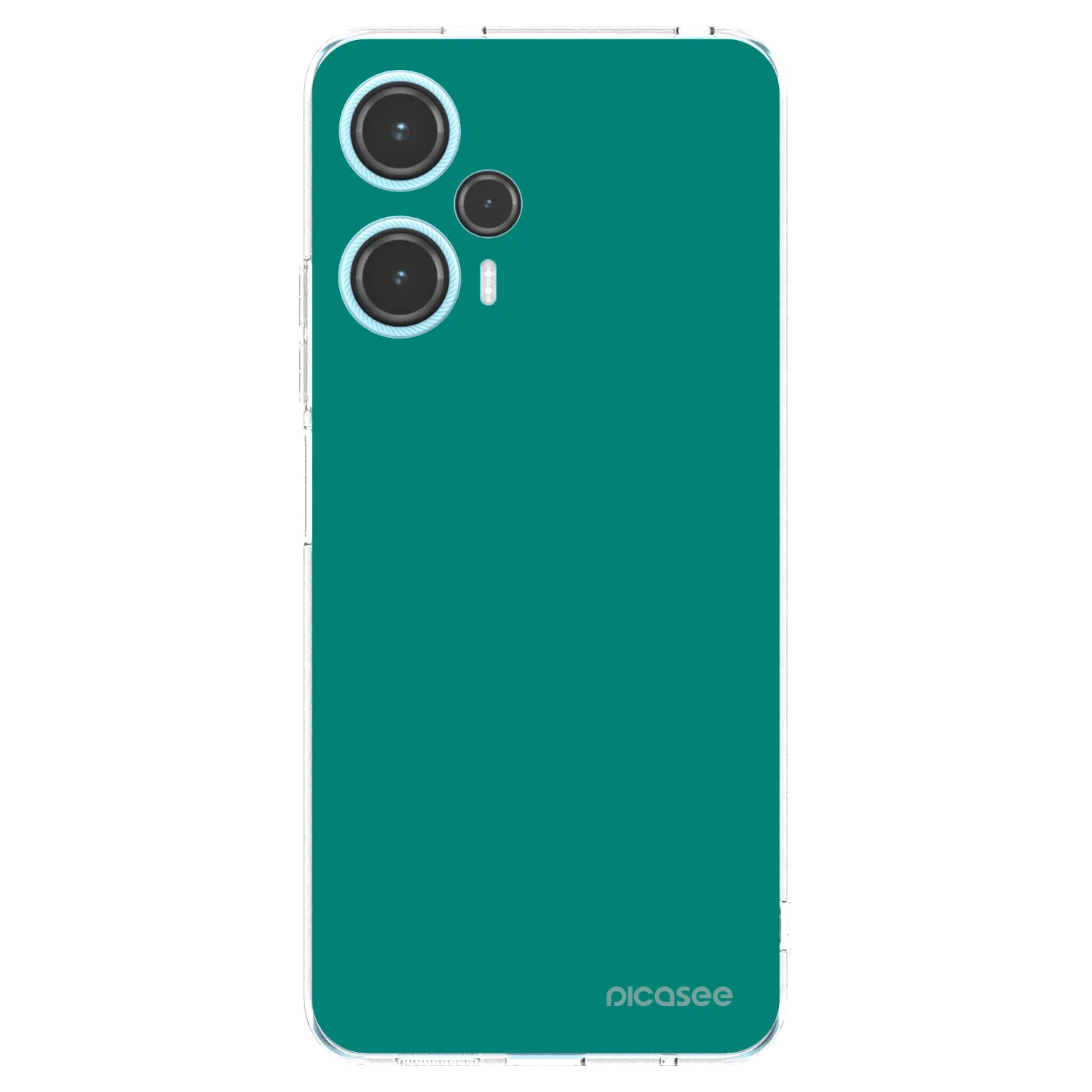 Picasee silikonska prozirna maskica za Xiaomi Poco F5 - Emerald Mist