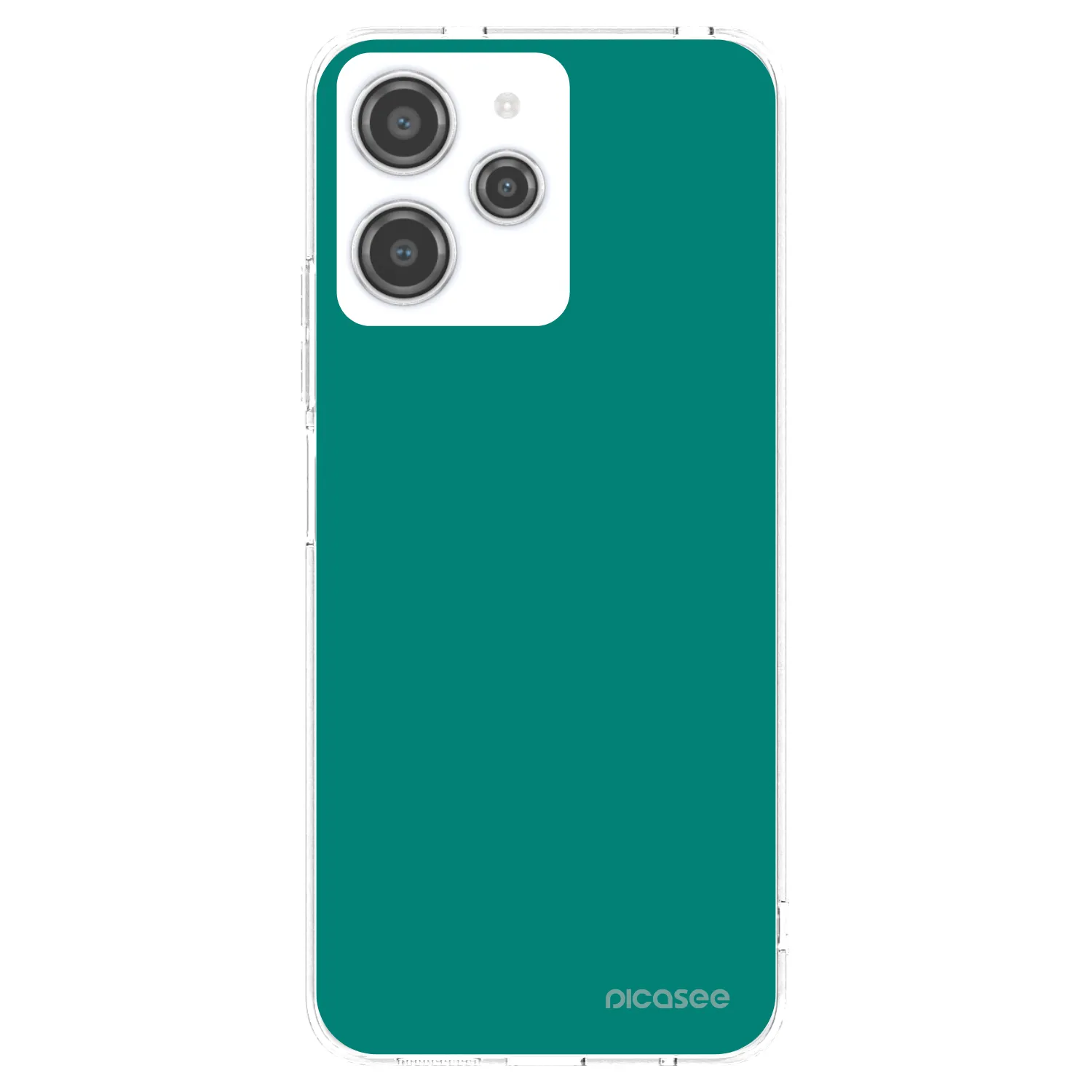 Picasee silikonska prozirna maskica za Xiaomi Redmi 12 4G - Emerald Mist