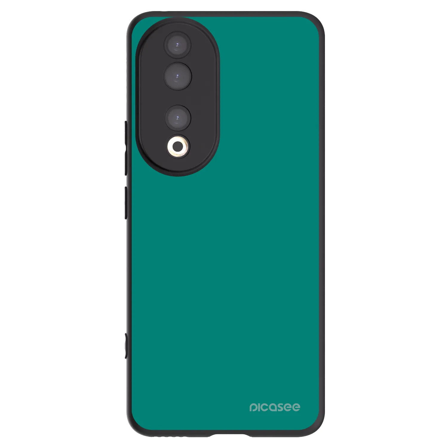 Picasee crna silikonska maskica za Honor 90 5G - Emerald Mist