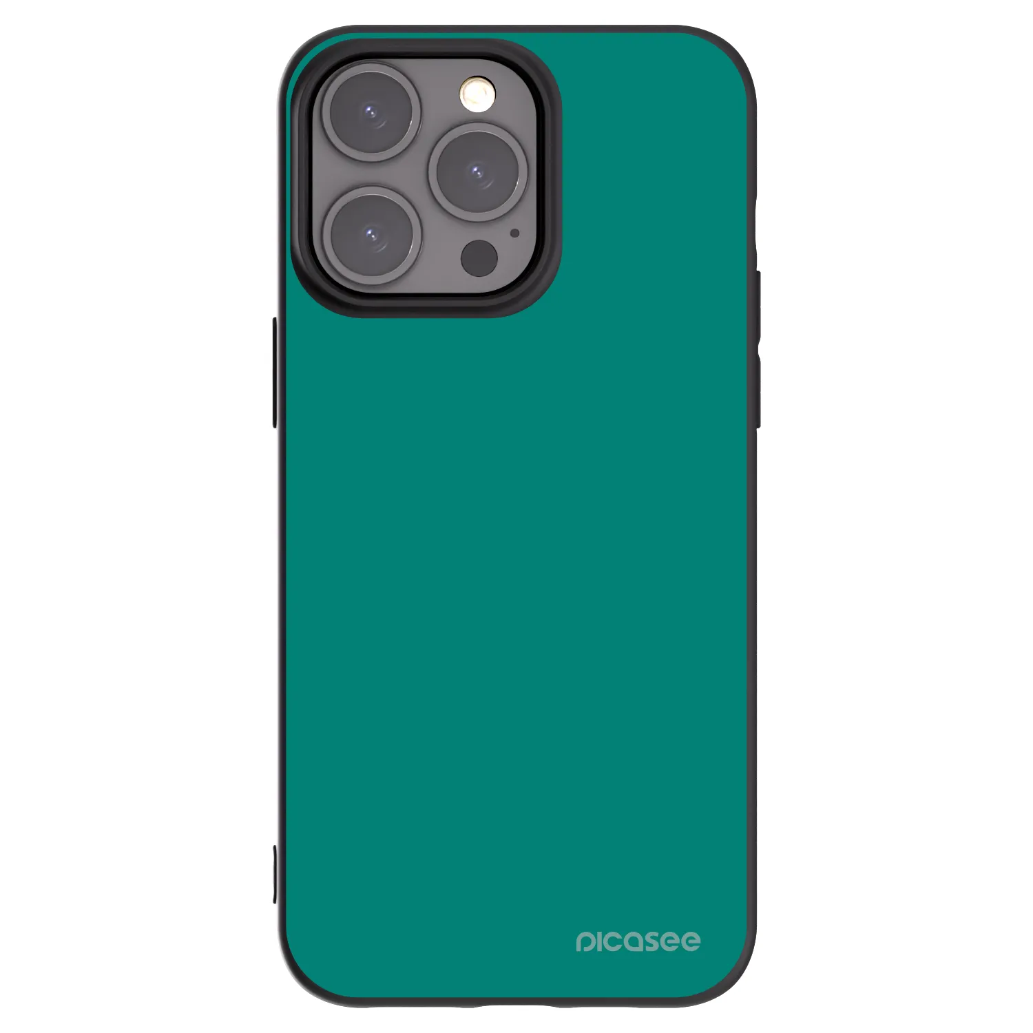 Picasee crna silikonska maskica za Apple iPhone 15 Pro Max - Emerald Mist