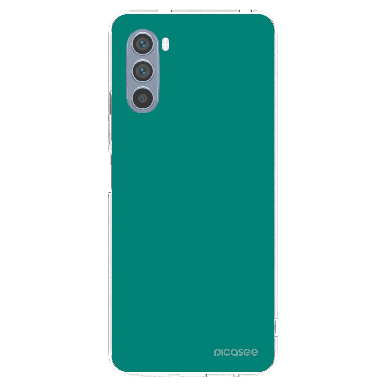 Picasee silikonska prozirna maskica za Motorola Moto G62 - Emerald Mist