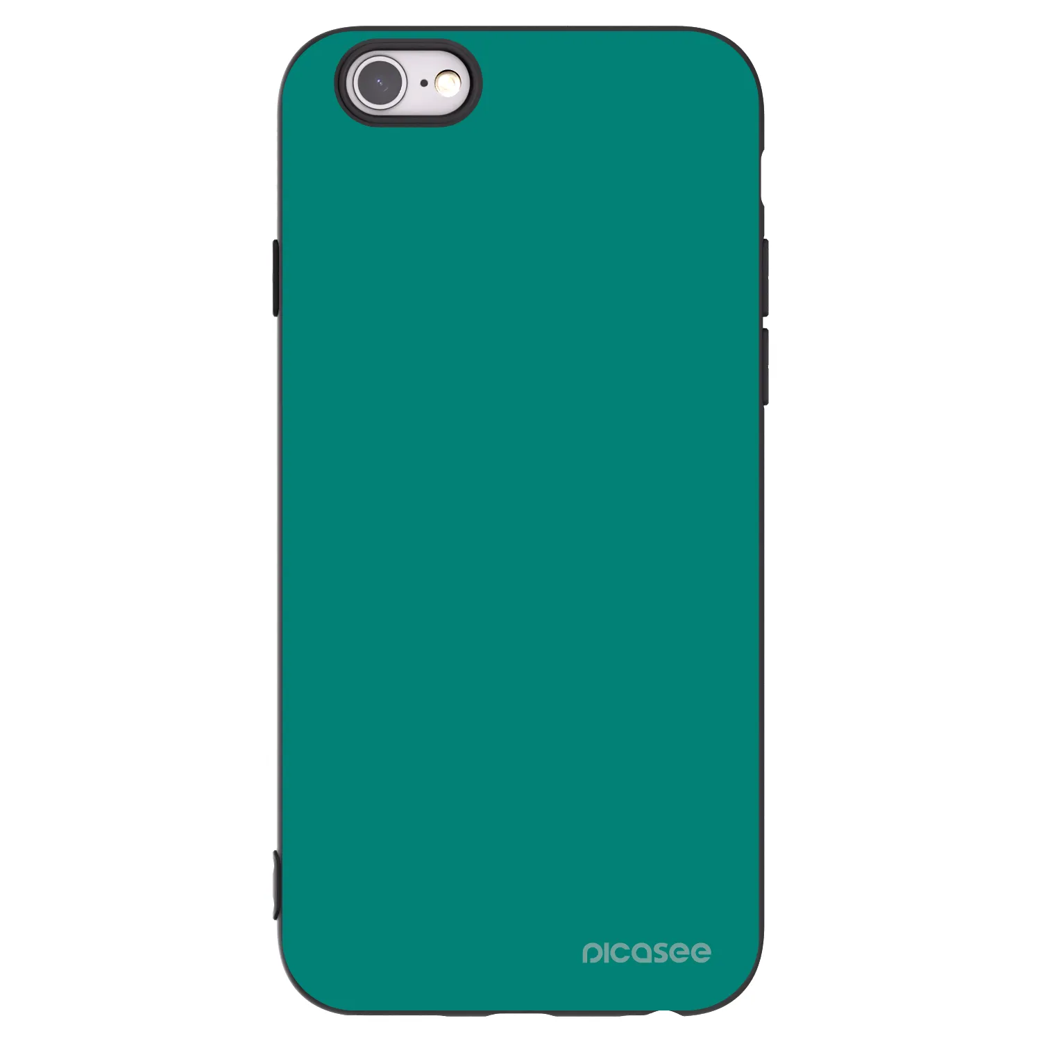 Picasee crna silikonska maskica za Apple iPhone 6/6S - Emerald Mist