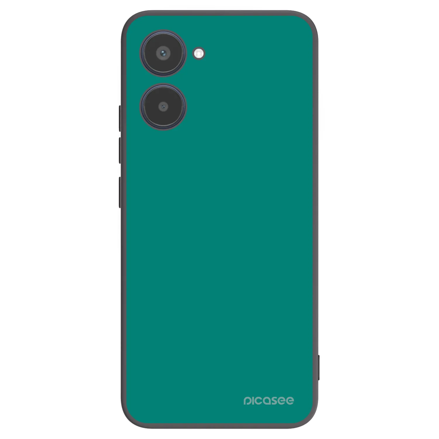 Picasee crna silikonska maskica za Realme 10 4G - Emerald Mist