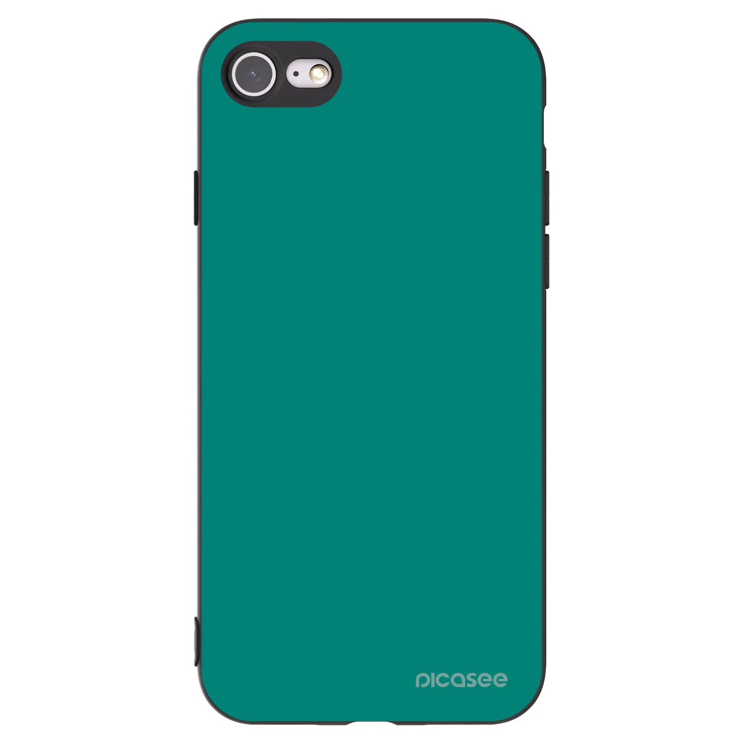 Picasee crna silikonska maskica za Apple iPhone 7 - Emerald Mist