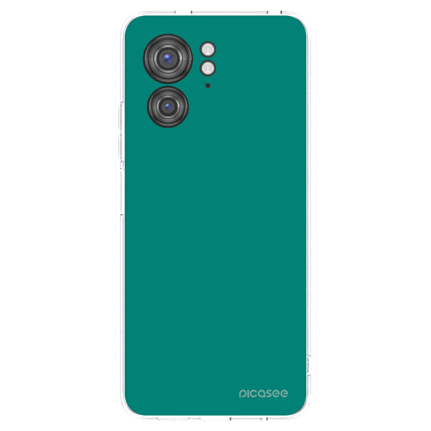 Picasee silikonska prozirna maskica za Motorola Edge 40 - Emerald Mist