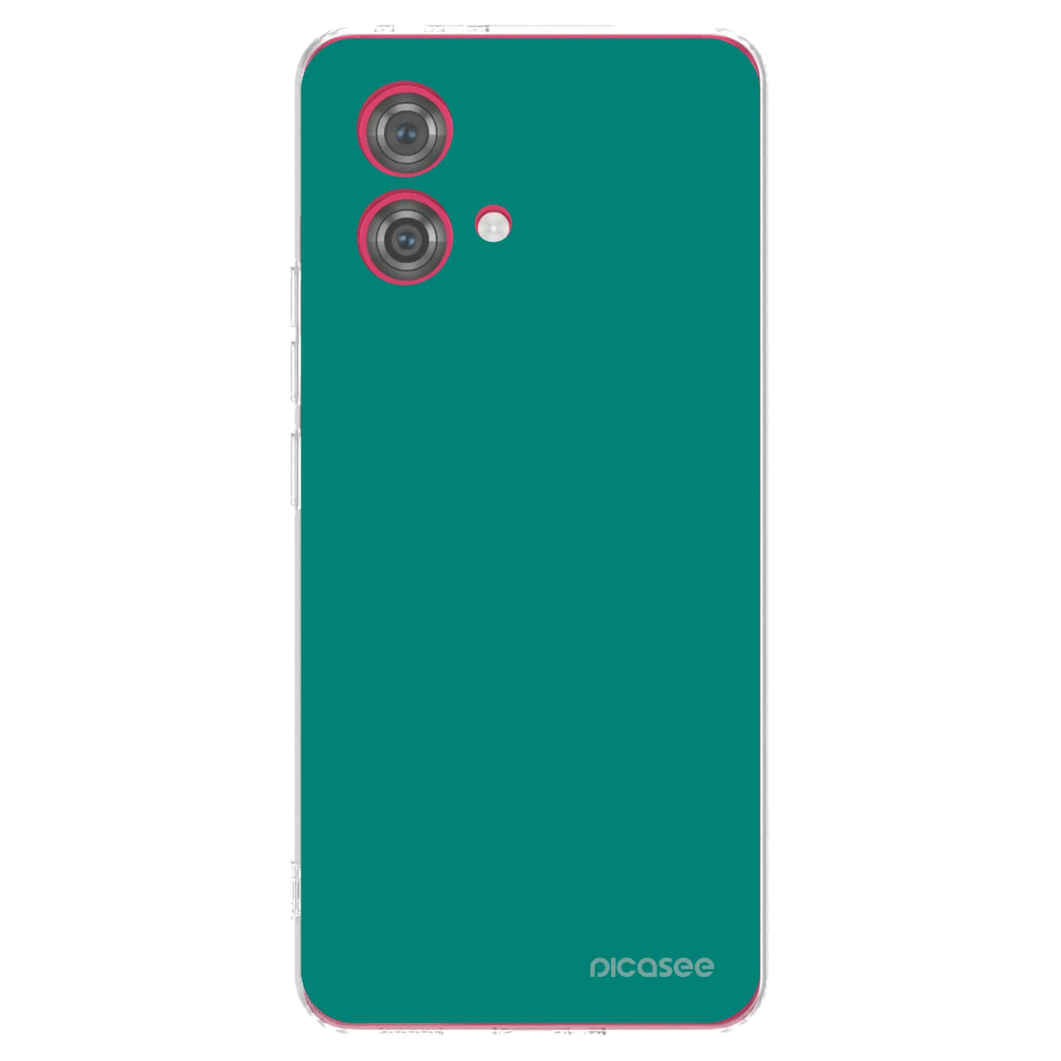 Picasee silikonska prozirna maskica za Motorola Moto G84 5G - Emerald Mist