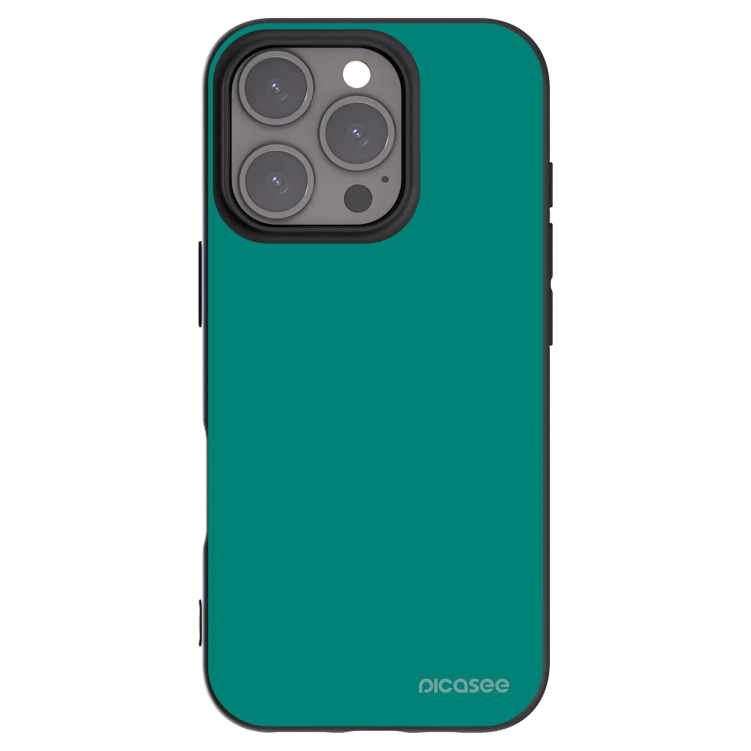 Picasee crna silikonska maskica za Apple iPhone 16 Pro - Emerald Mist