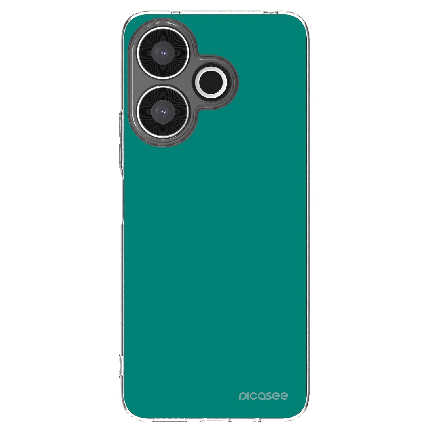 Picasee silikonska prozirna maskica za Xiaomi Redmi 13 4G - Emerald Mist