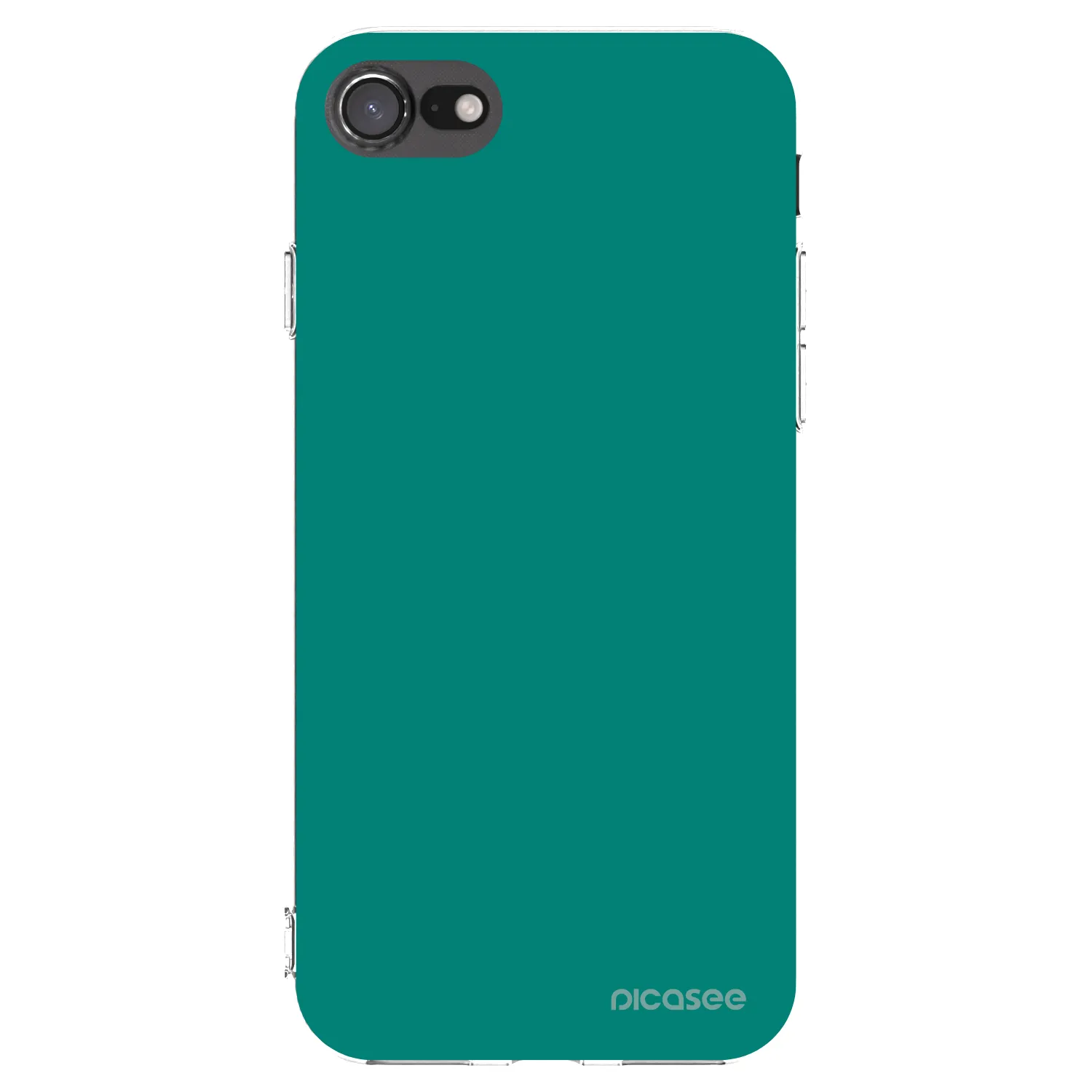 Picasee silikonska prozirna maskica za Apple iPhone 7 - Emerald Mist