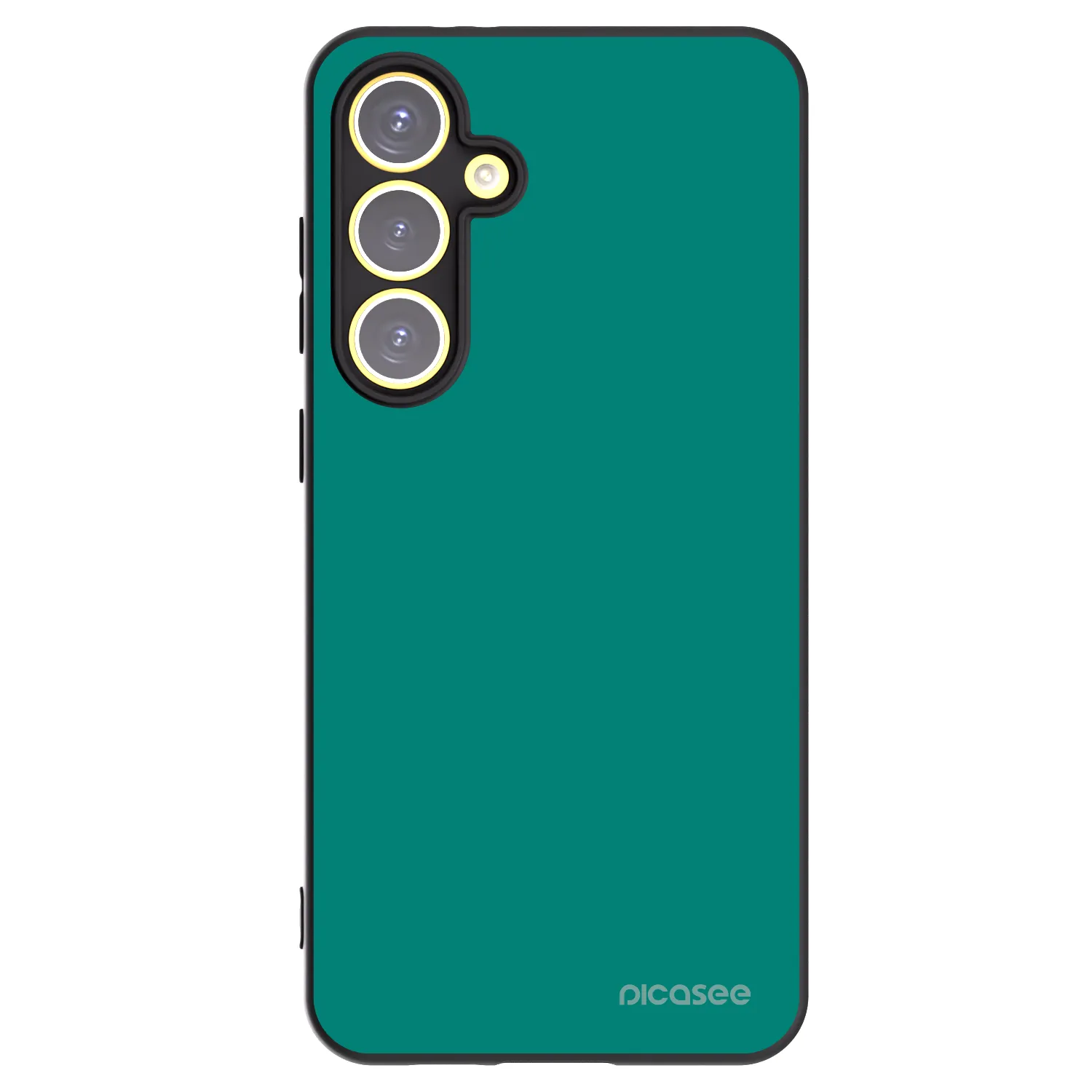 Picasee crna silikonska maskica za Samsung Galaxy S24 FE S721B - Emerald Mist