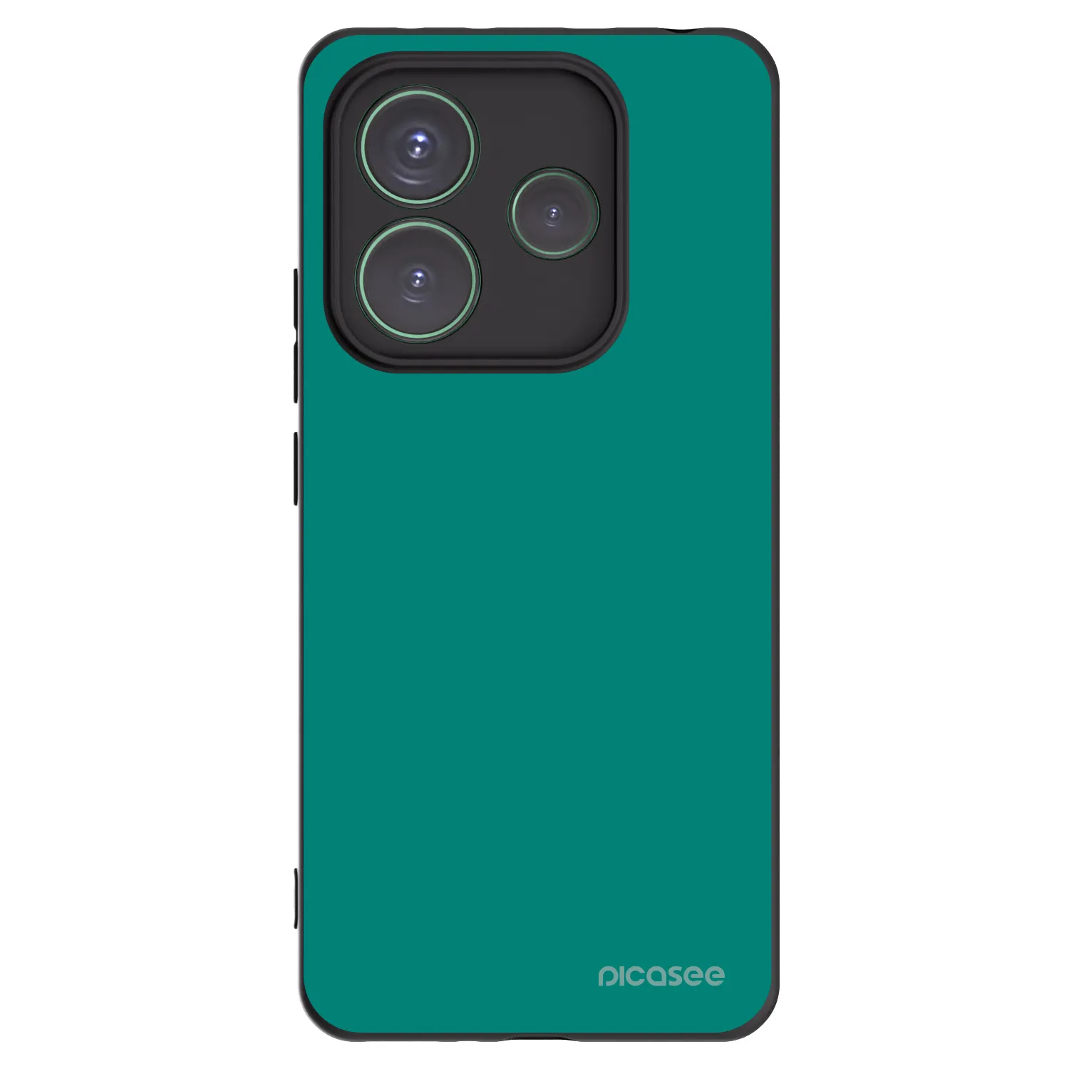 Picasee crna silikonska maskica za Xiaomi Redmi Note 14 5G - Emerald Mist