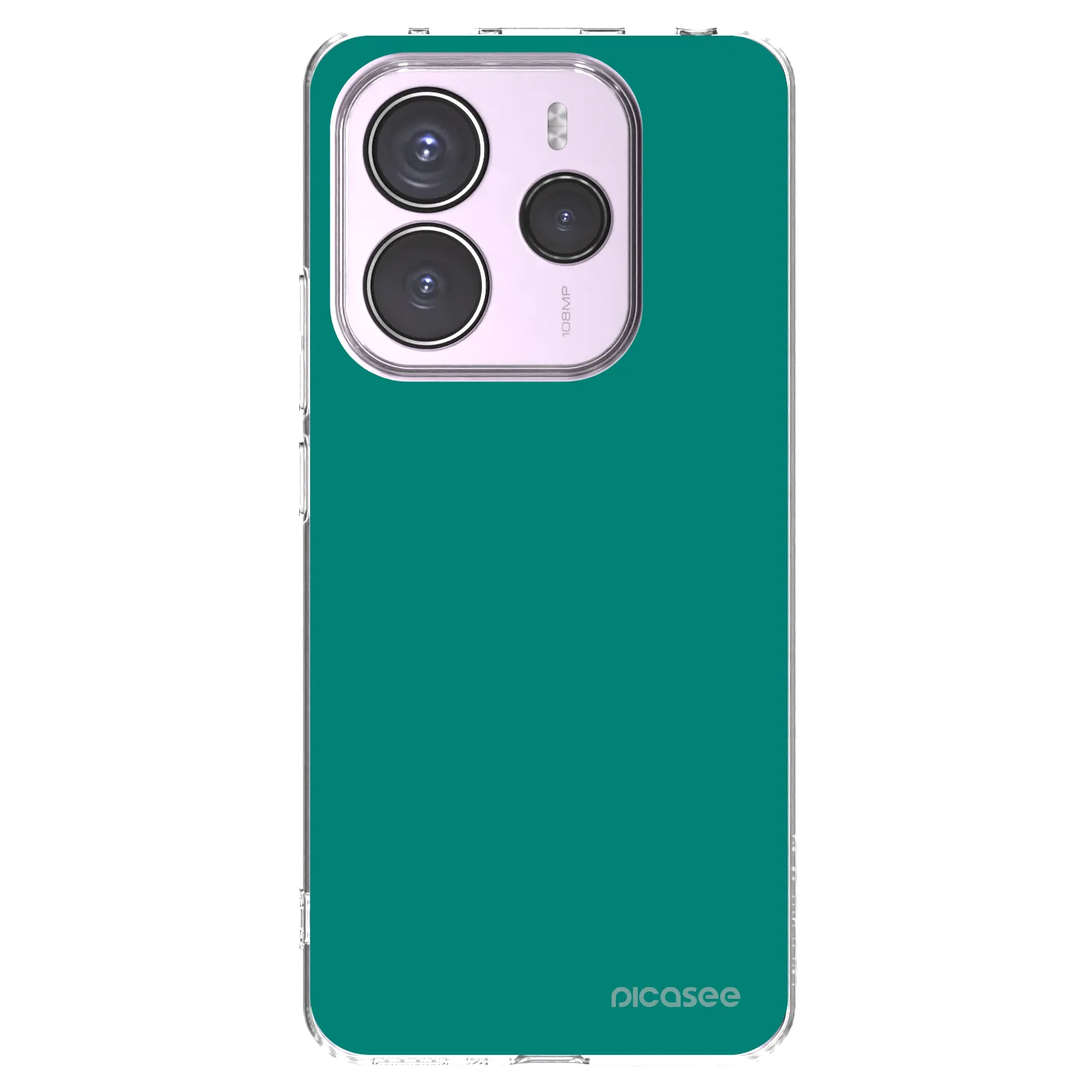 Picasee silikonska prozirna maskica za Xiaomi Redmi Note 14 5G - Emerald Mist