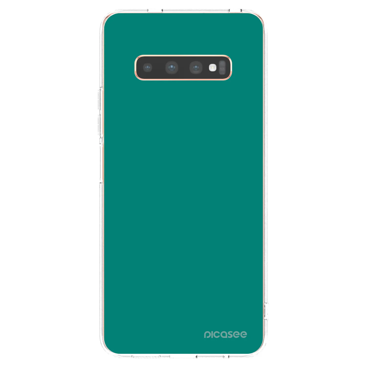 Picasee silikonska prozirna maskica za Samsung Galaxy S10 Plus G975 - Emerald Mist