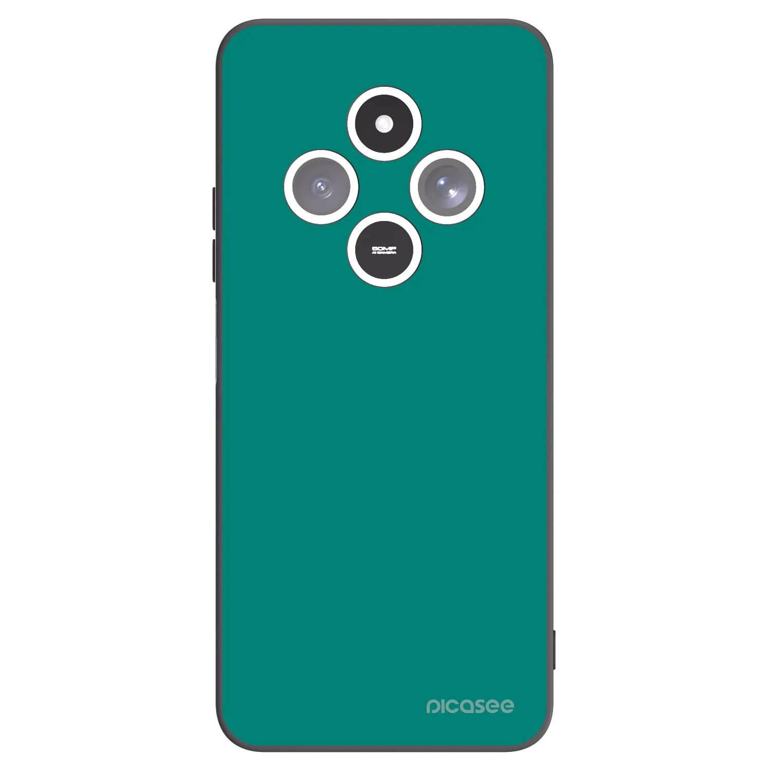 Picasee crna silikonska maskica za Xiaomi Redmi 14C - Emerald Mist