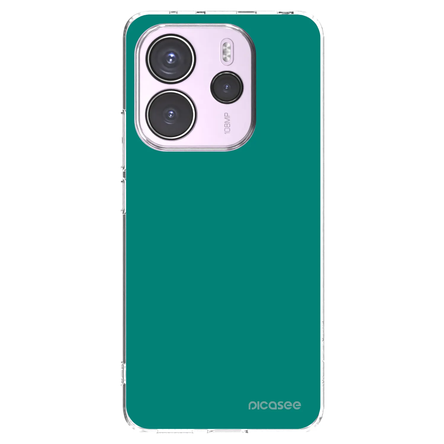 Picasee silikonska prozirna maskica za Xiaomi Redmi Note 14 4G - Emerald Mist