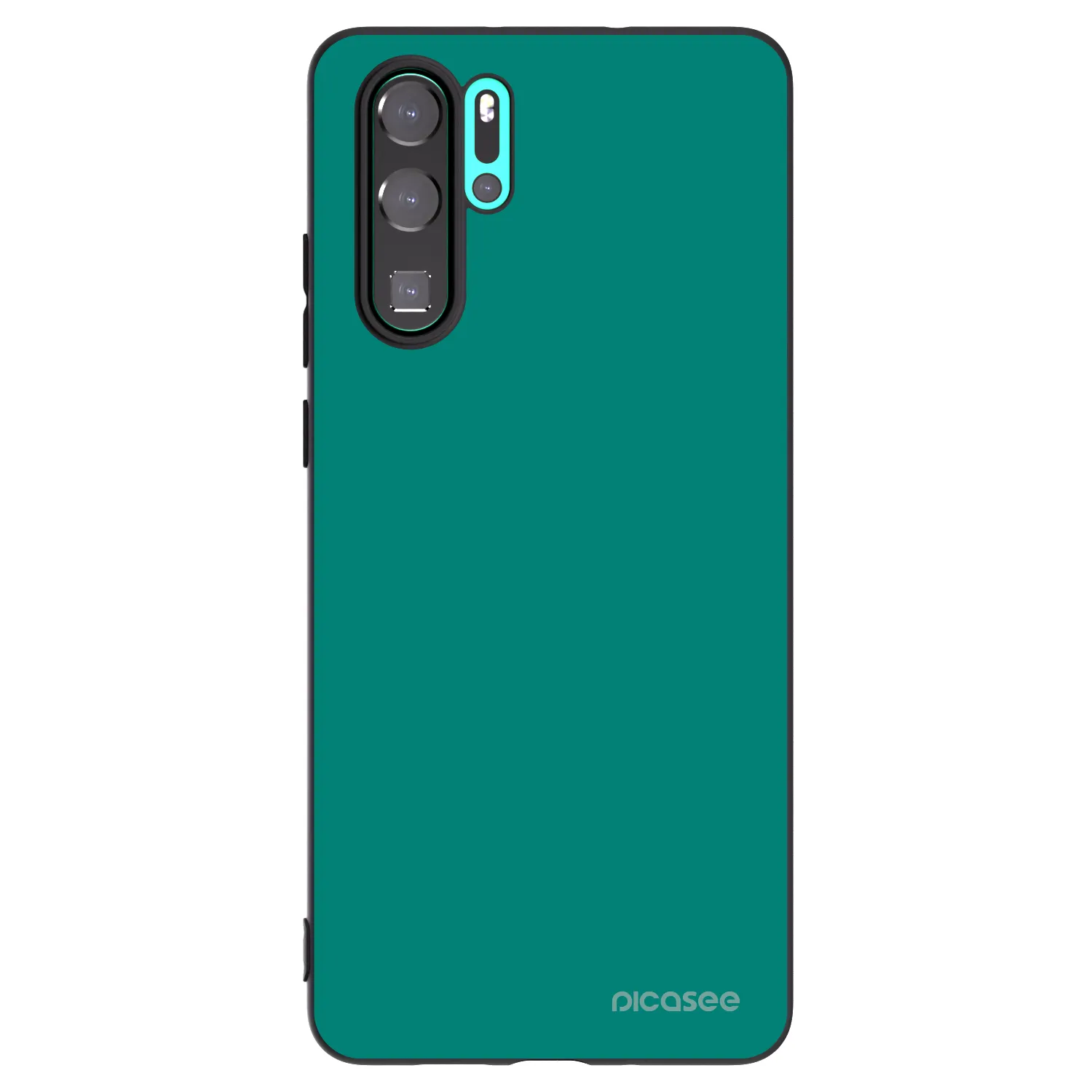 Picasee crna silikonska maskica za Huawei P30 Pro - Emerald Mist
