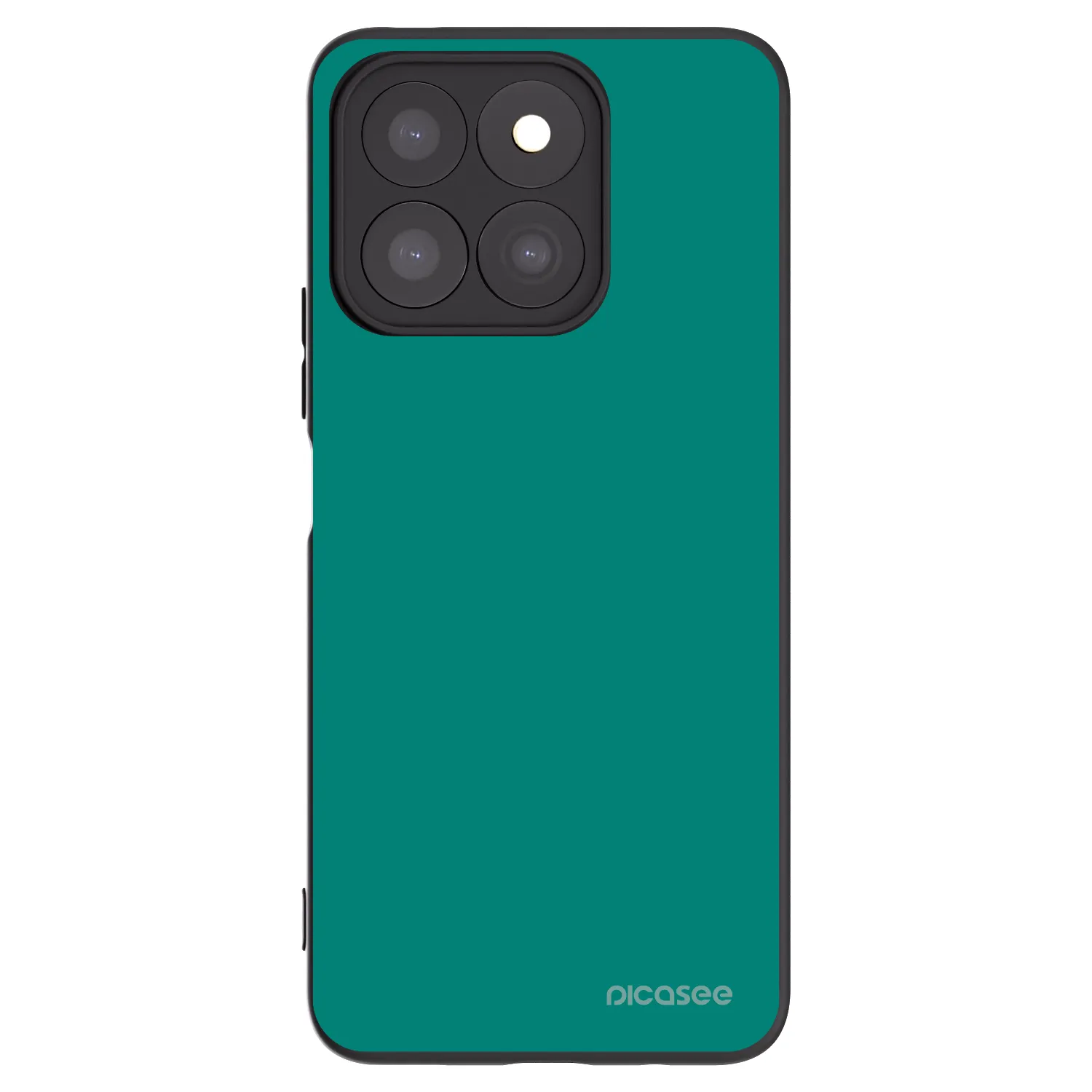 Picasee crna silikonska maskica za Honor X8c - Emerald Mist