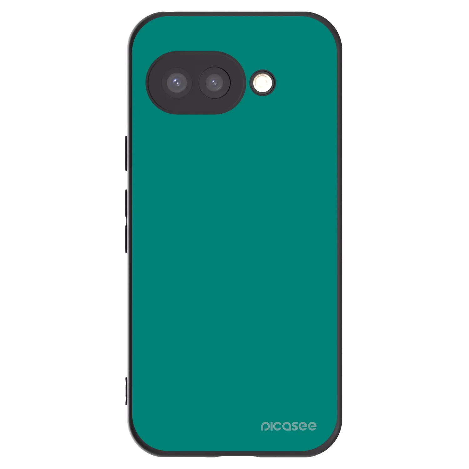 Picasee crna silikonska maskica za Google Pixel 9a - Emerald Mist