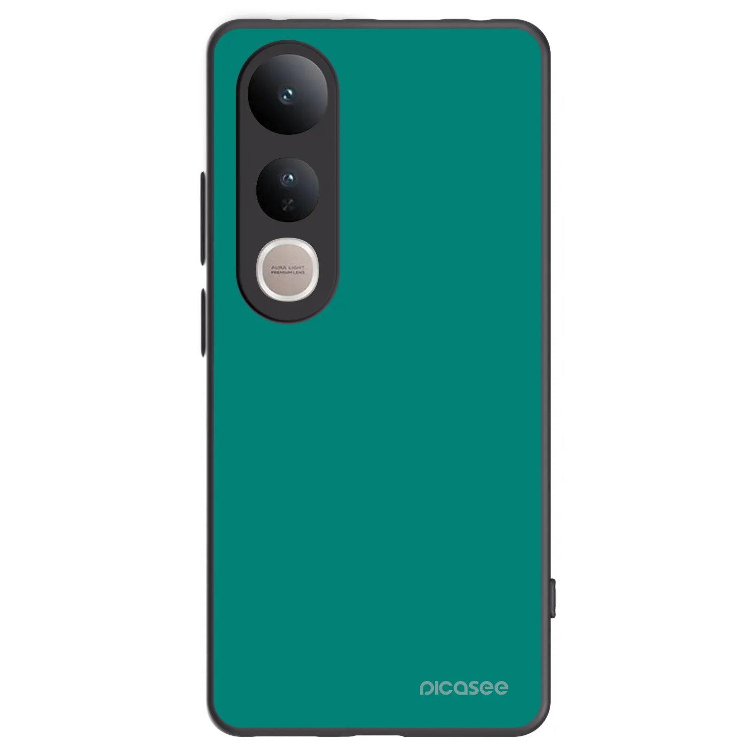 Picasee crna silikonska maskica za Vivo V50 Lite 5G - Emerald Mist