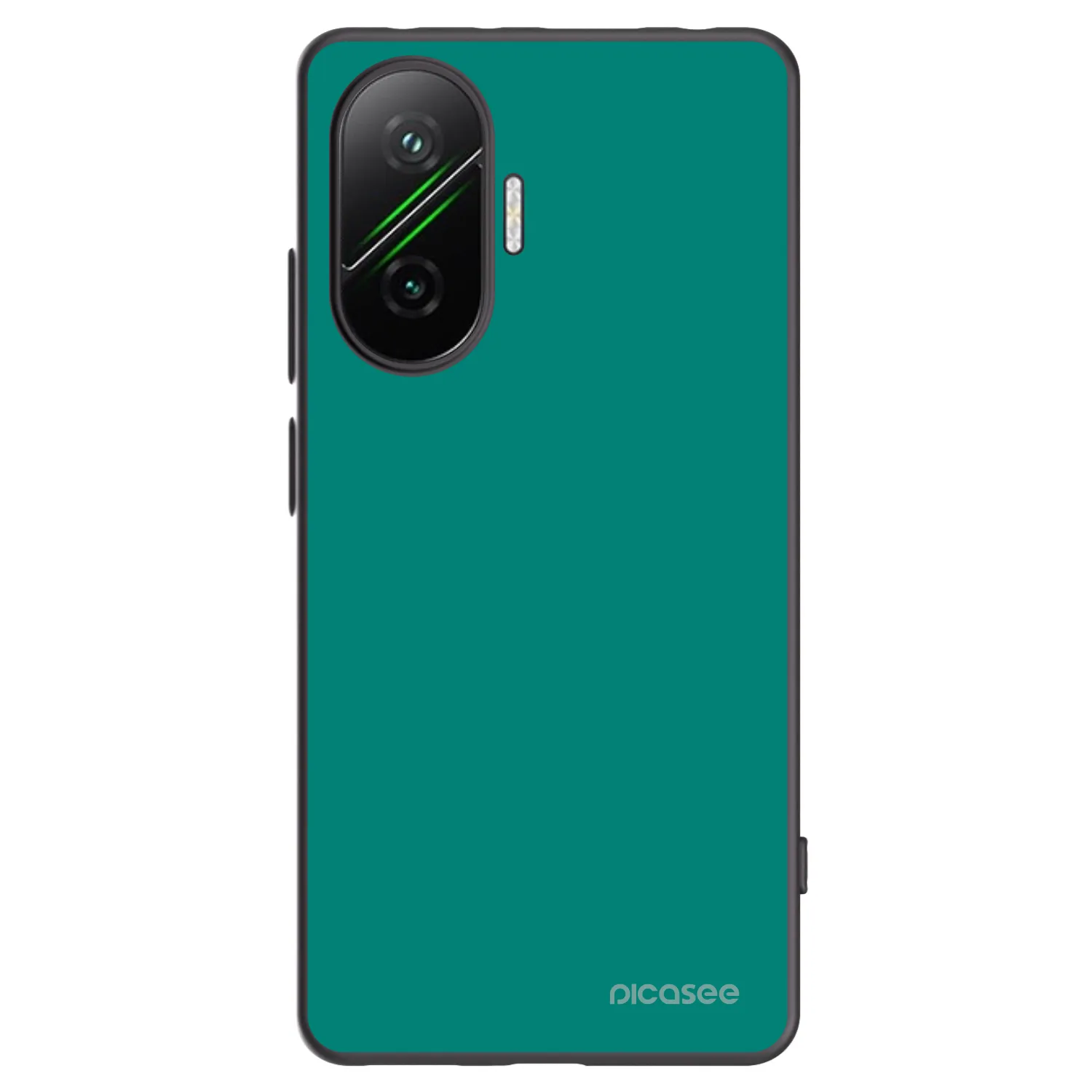 Picasee crna silikonska maskica za Xiaomi Poco F7 Pro 5G - Emerald Mist