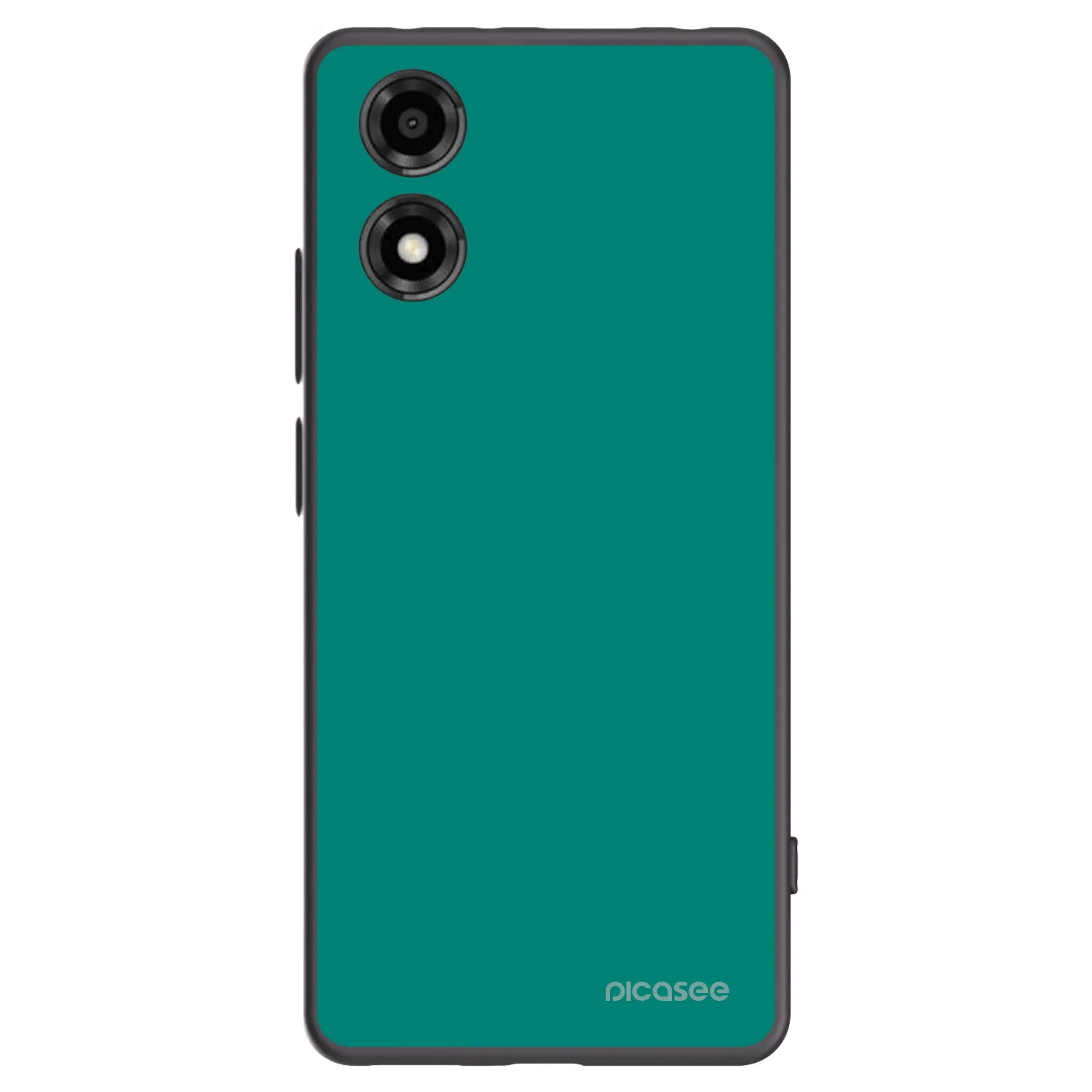 Picasee crna silikonska maskica za Motorola Moto E14 - Emerald Mist
