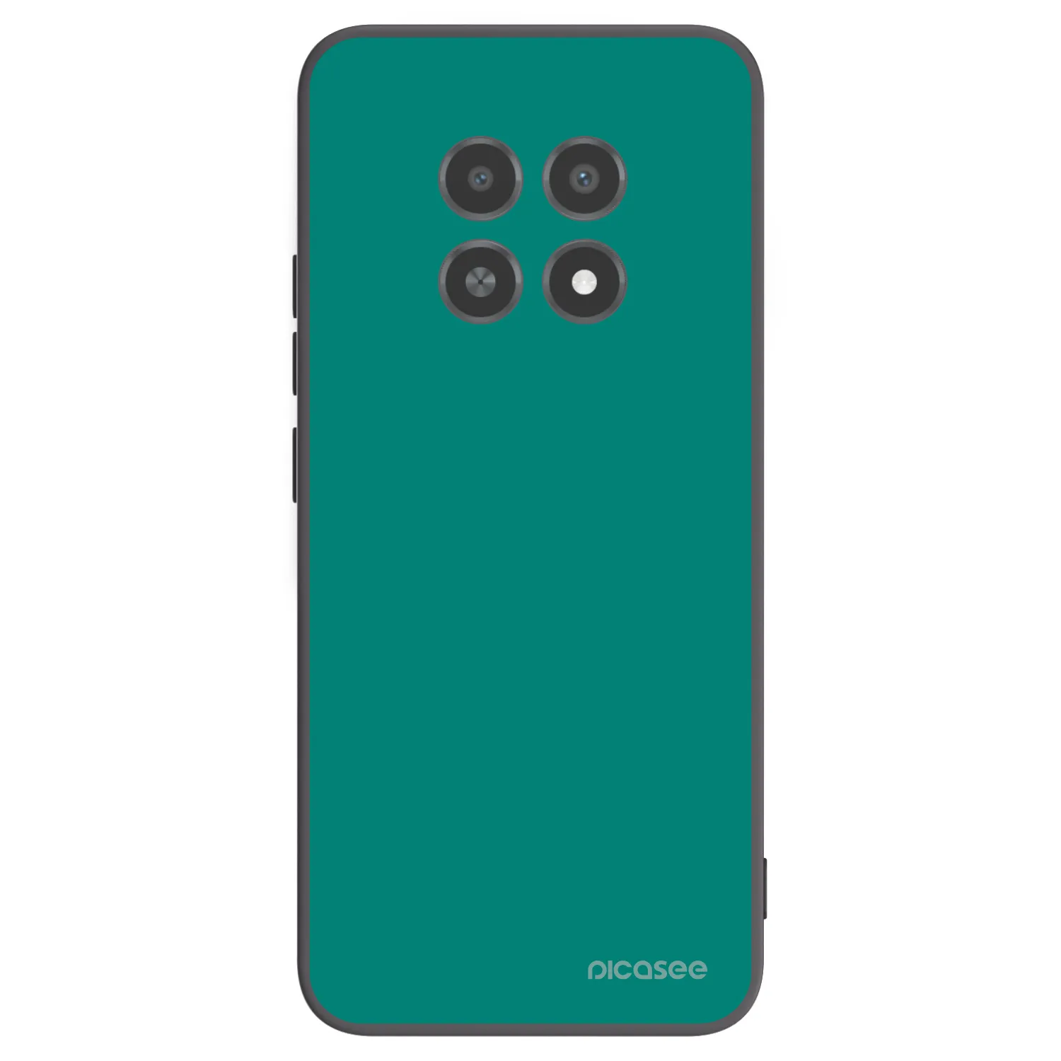 Picasee crna silikonska maskica za Realme 12X - Emerald Mist