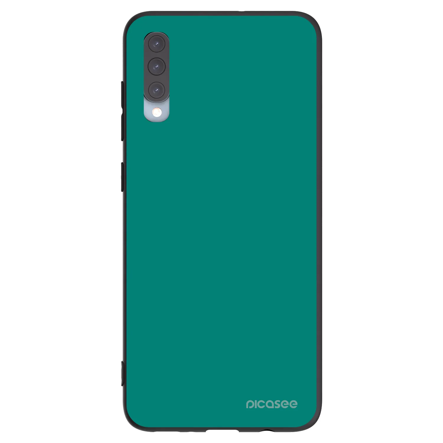 Picasee crna silikonska maskica za Samsung Galaxy A70 A705F - Emerald Mist