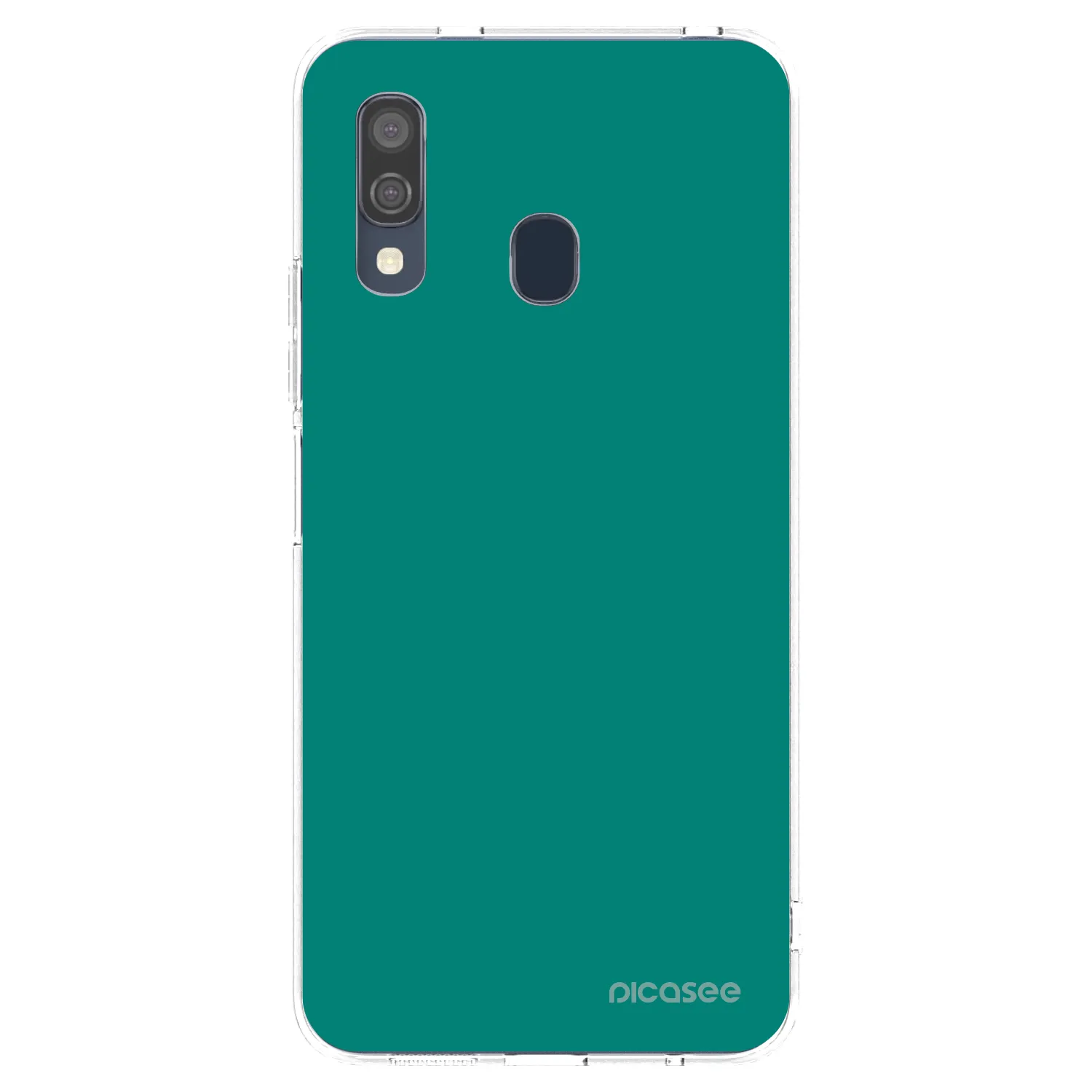 Picasee silikonska prozirna maskica za Samsung Galaxy A40 A405F - Emerald Mist