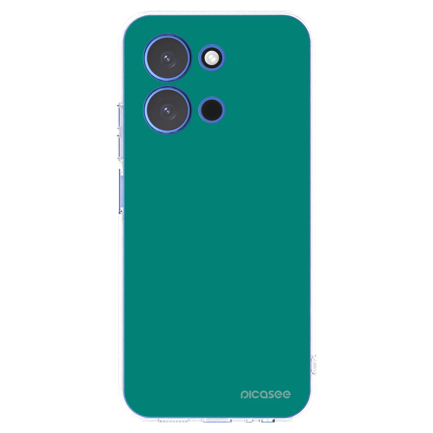 Picasee silikonska prozirna maskica za Xiaomi Redmi 15C 4G - Emerald Mist