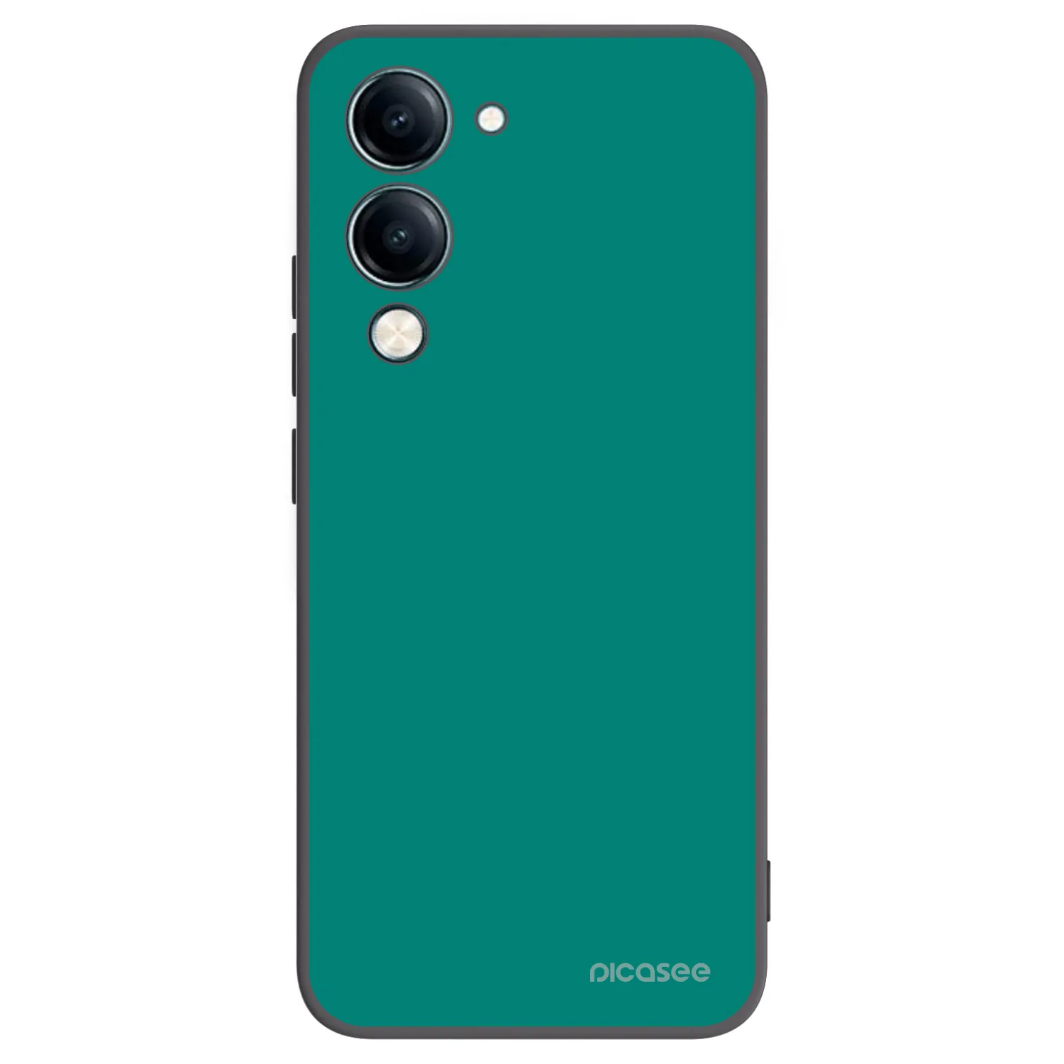 Picasee crna silikonska maskica za Vivo Y29s 5G - Emerald Mist