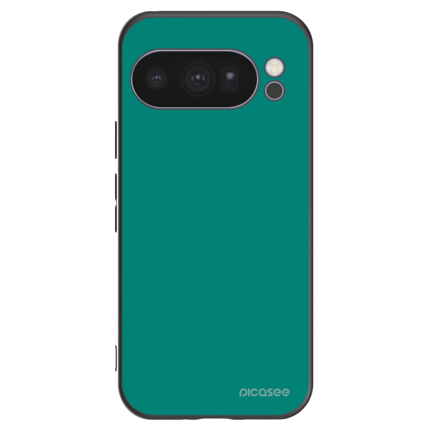 Picasee crna silikonska maskica za Google Pixel 10 Pro - Emerald Mist