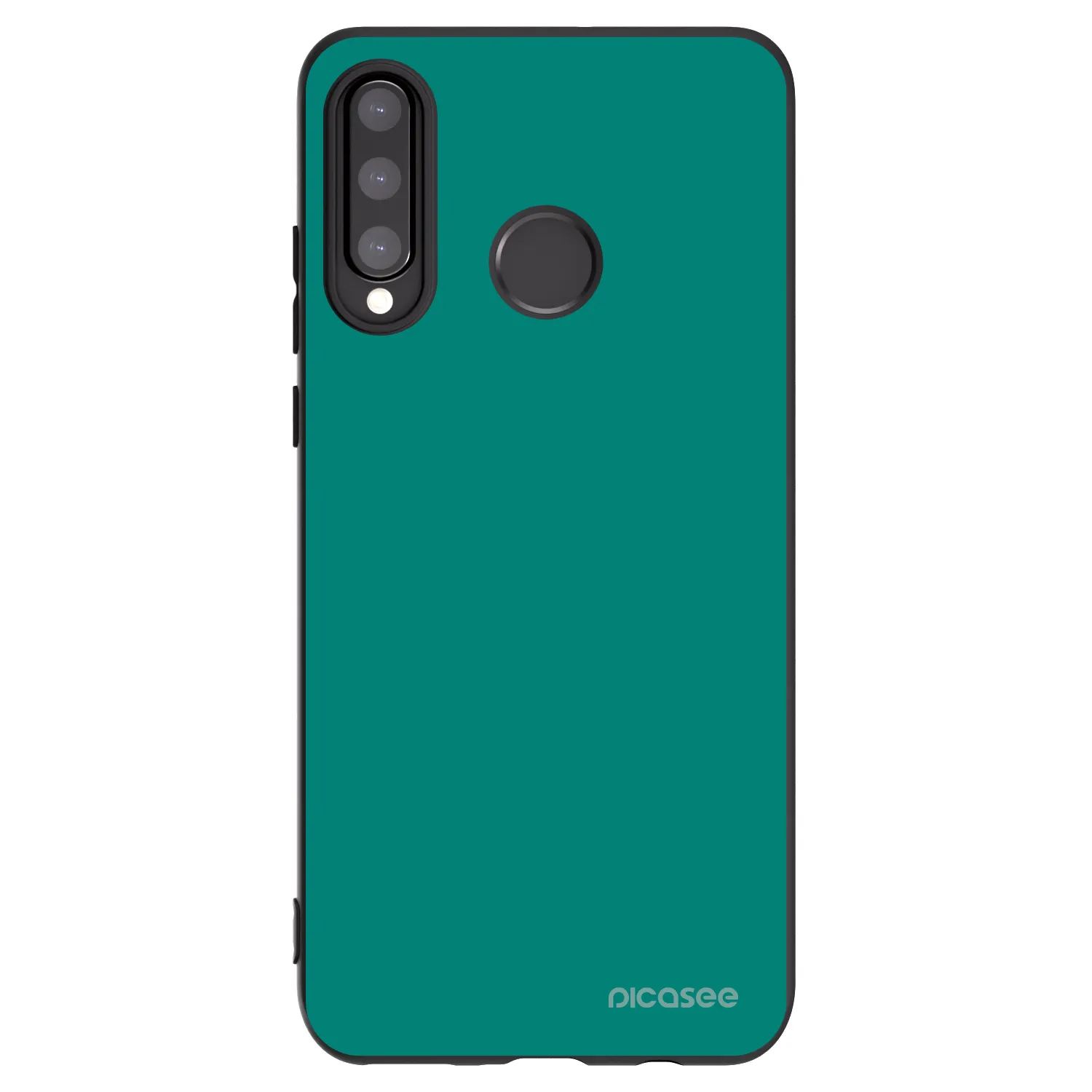 Picasee crna silikonska maskica za Huawei P30 Lite - Emerald Mist