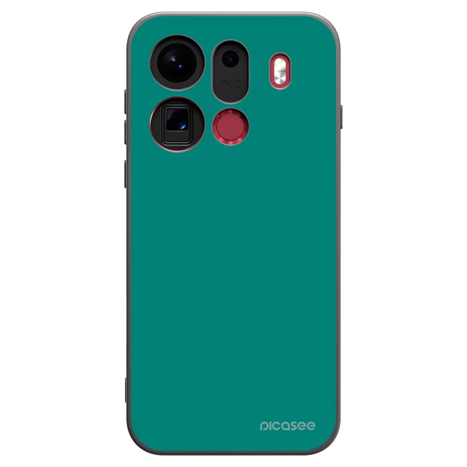 Picasee crna silikonska maskica za OPPO Find X9 Pro - Emerald Mist