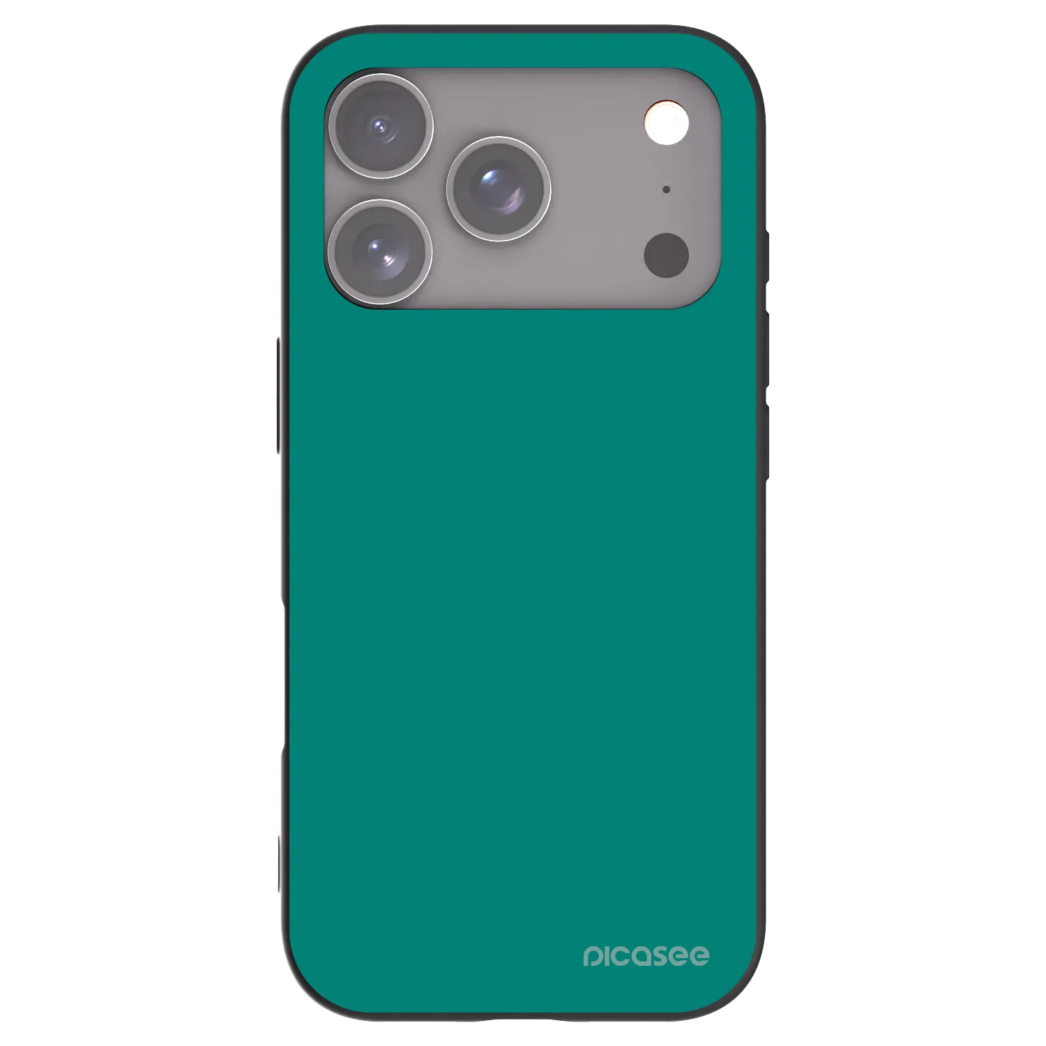 Picasee crna silikonska maskica za Apple iPhone 18 Pro - Emerald Mist