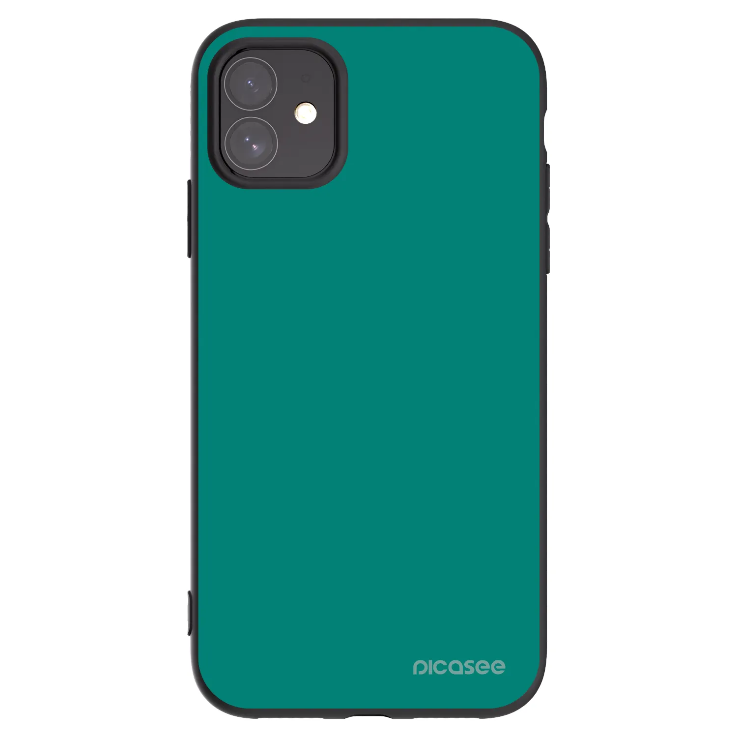 Picasee crna silikonska maskica za Apple iPhone 11 - Emerald Mist