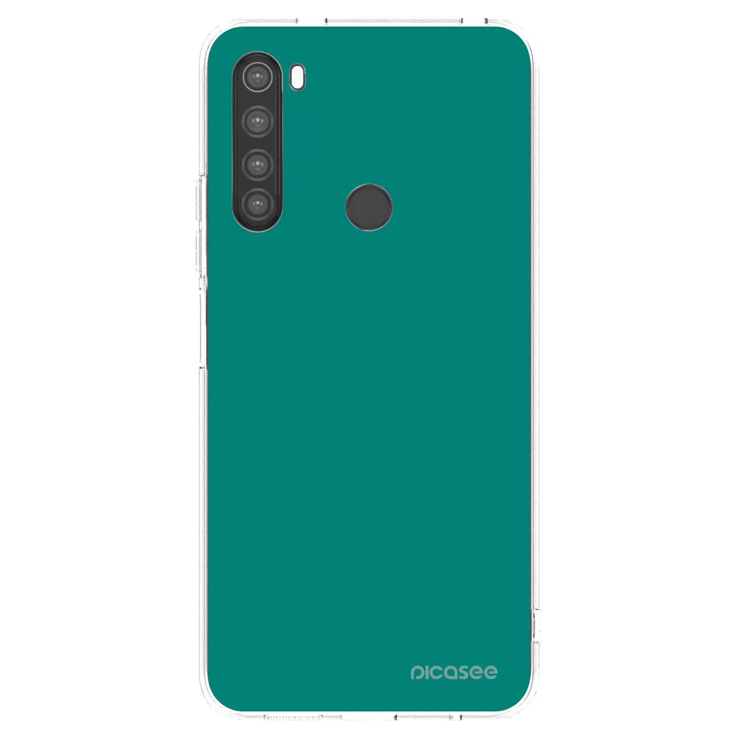Picasee silikonska prozirna maskica za Xiaomi Redmi Note 8 - Emerald Mist