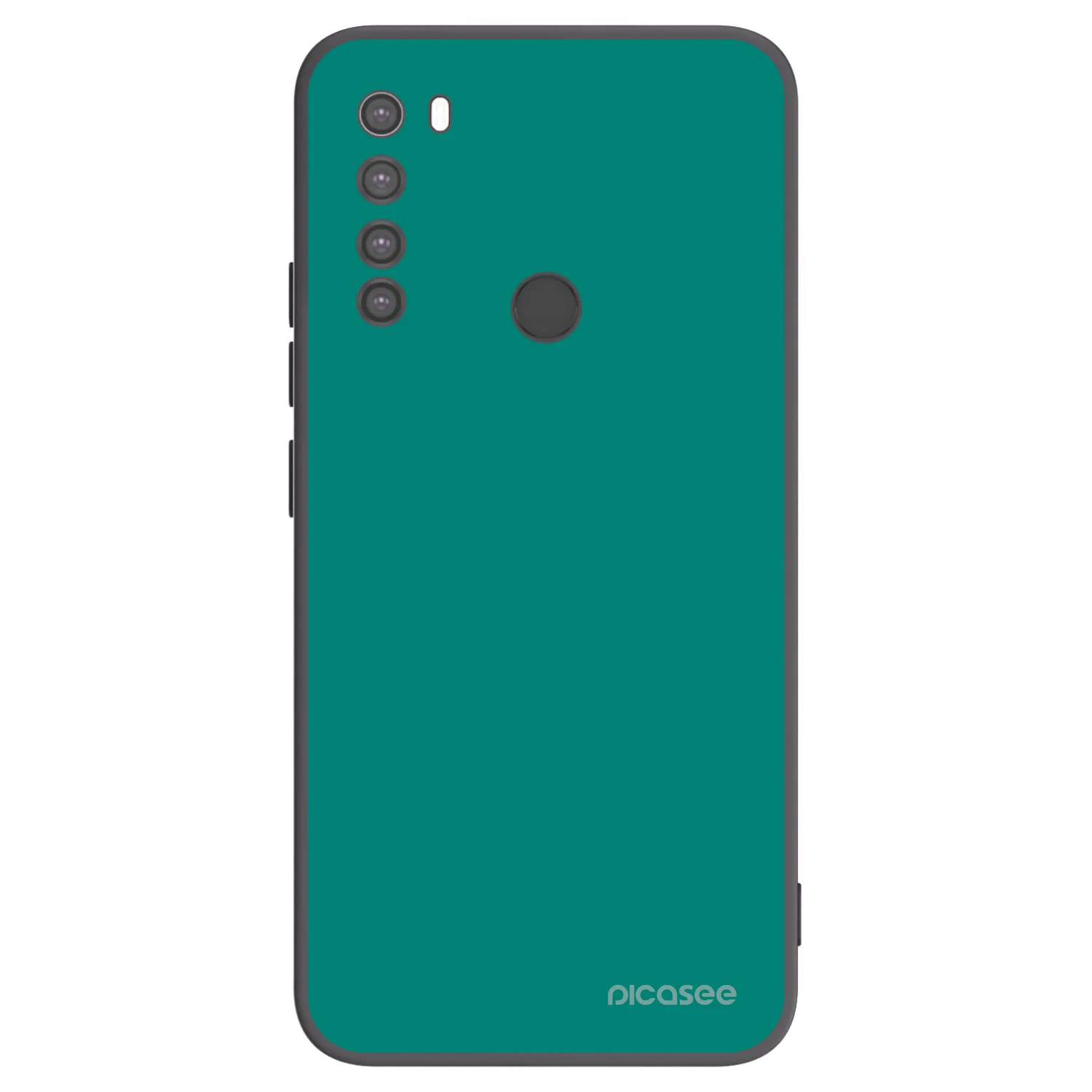Picasee crna silikonska maskica za Xiaomi Redmi Note 8 - Emerald Mist