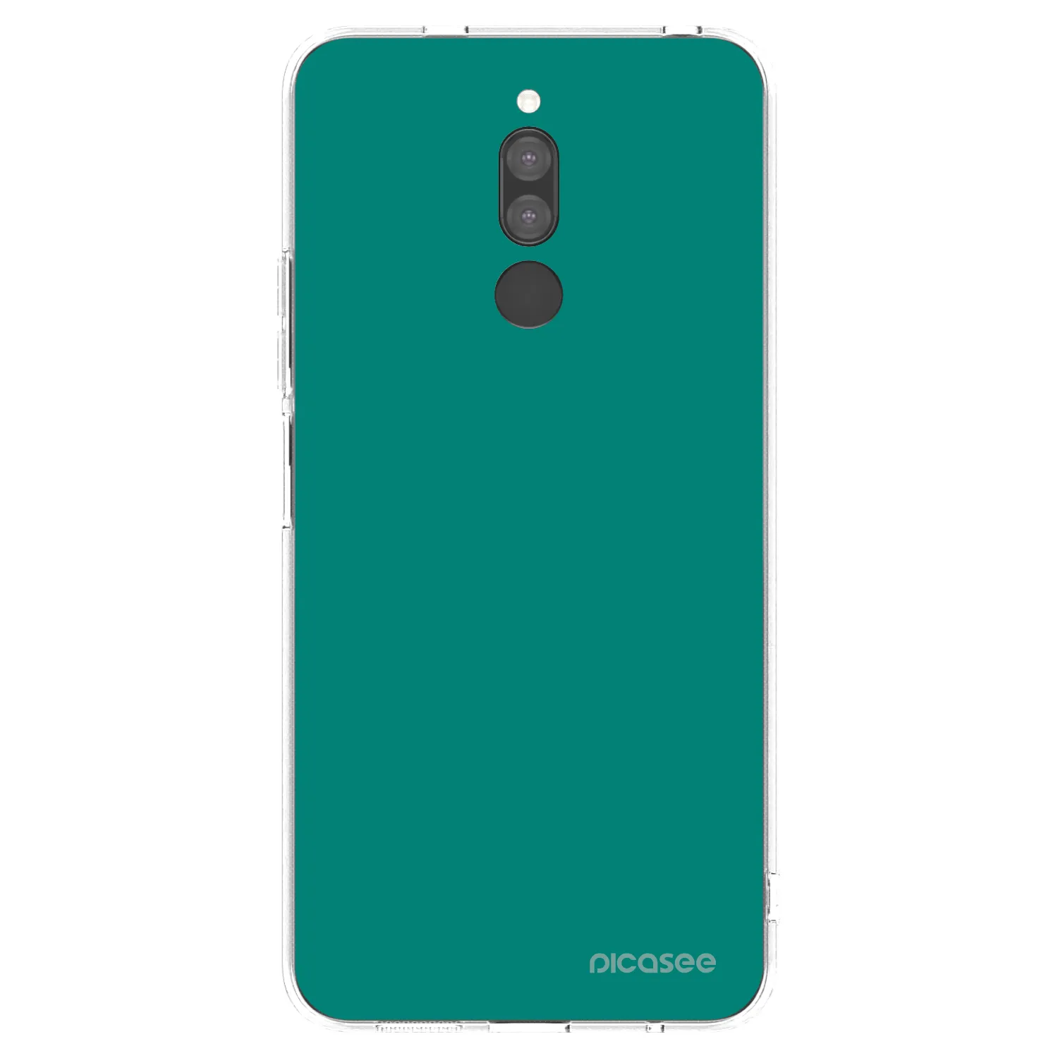 Picasee silikonska prozirna maskica za Xiaomi Redmi 8 - Emerald Mist