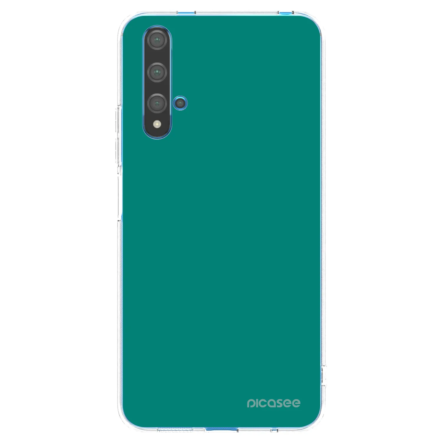 Picasee silikonska prozirna maskica za Huawei Nova 5T - Emerald Mist