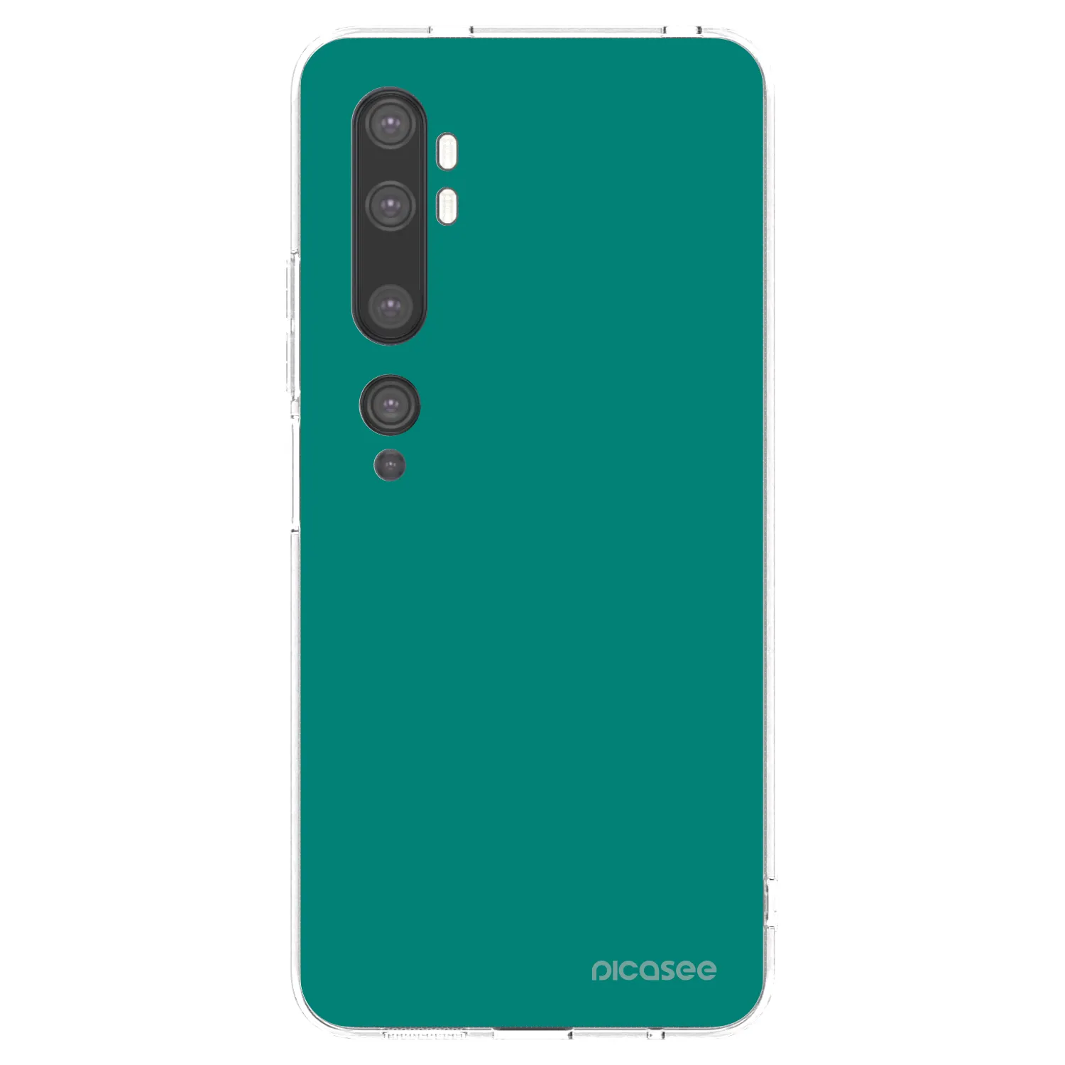Picasee silikonska prozirna maskica za Xiaomi Mi Note 10 (Pro) - Emerald Mist