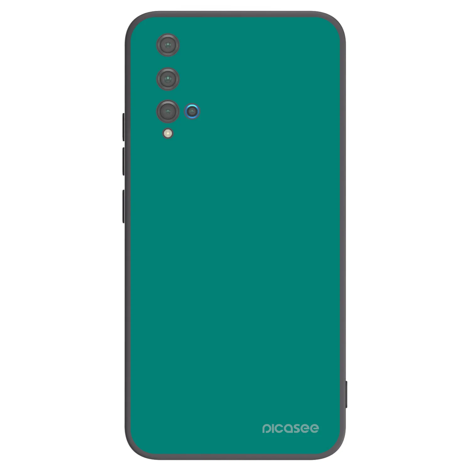 Picasee crna silikonska maskica za Huawei Nova 5T - Emerald Mist