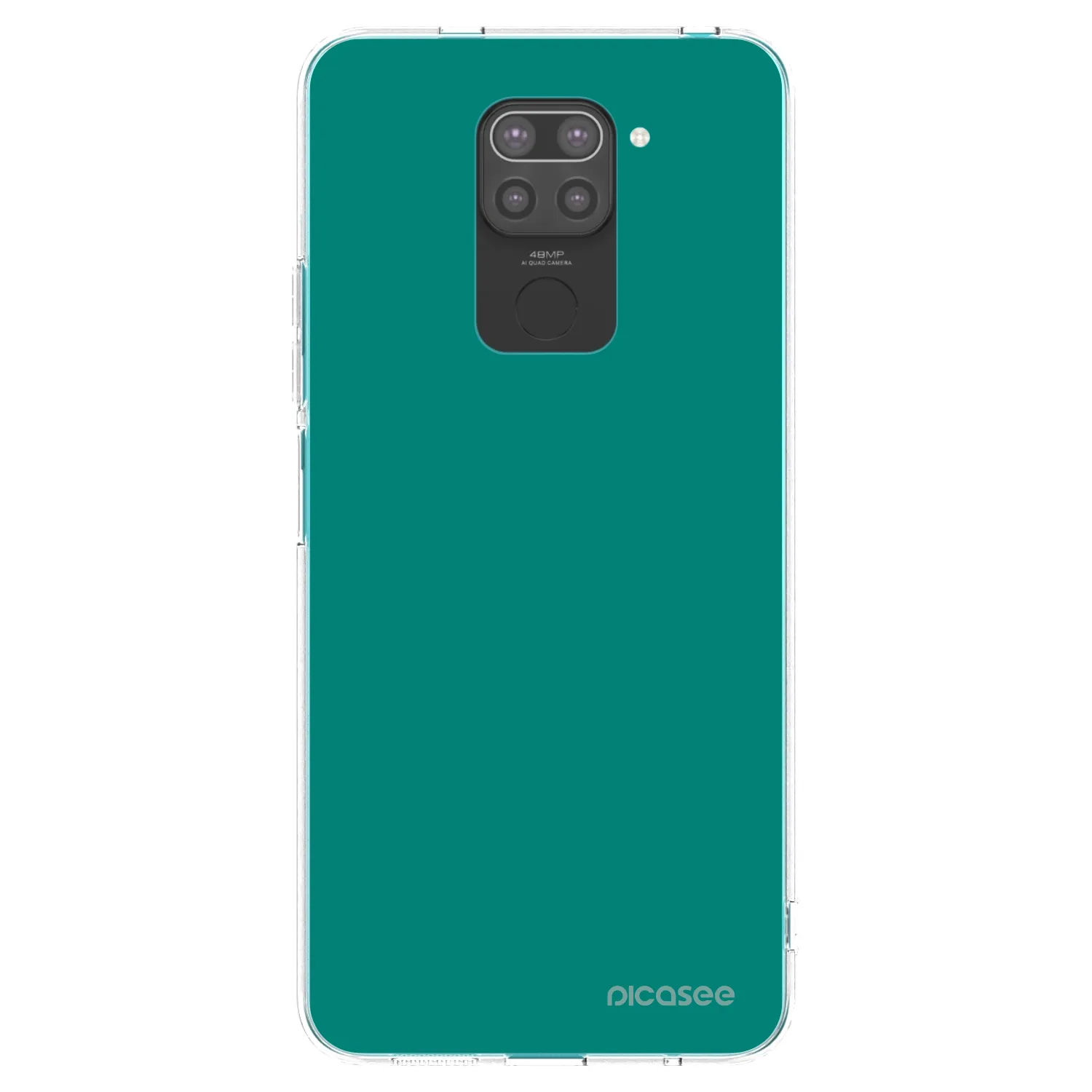 Picasee crna silikonska maskica za Xiaomi Redmi Note 9 - Emerald Mist