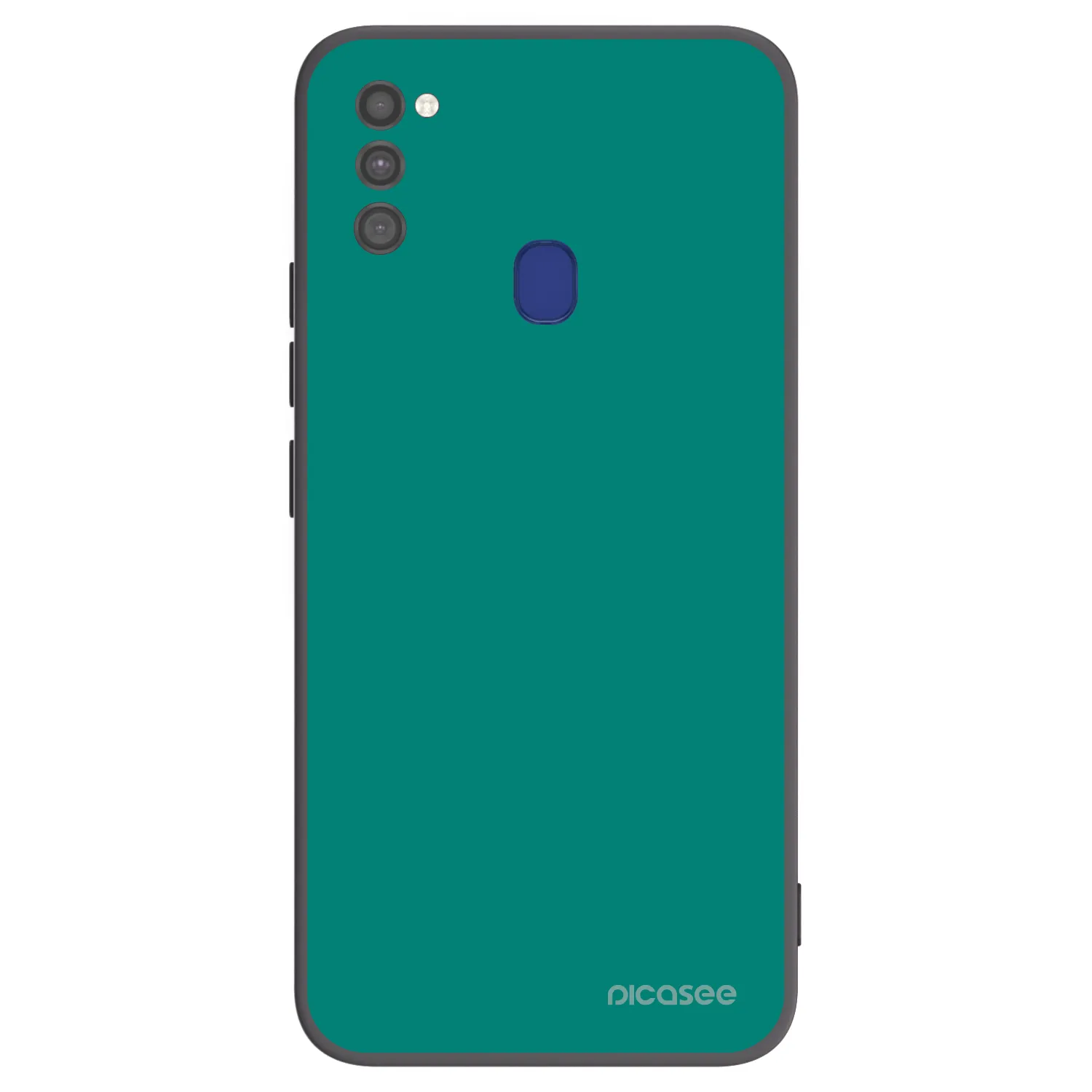 Picasee crna silikonska maskica za Samsung Galaxy M21 M215F - Emerald Mist