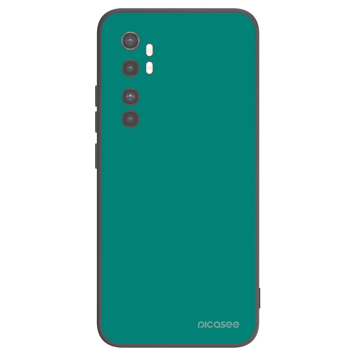Picasee crna silikonska maskica za Xiaomi Mi Note 10 Lite - Emerald Mist