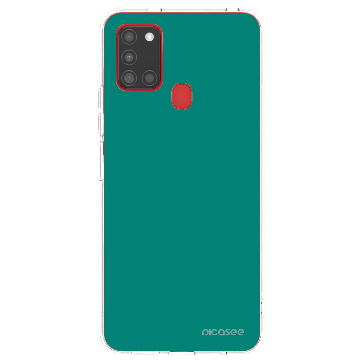 Picasee silikonska prozirna maskica za Samsung Galaxy A21s - Emerald Mist