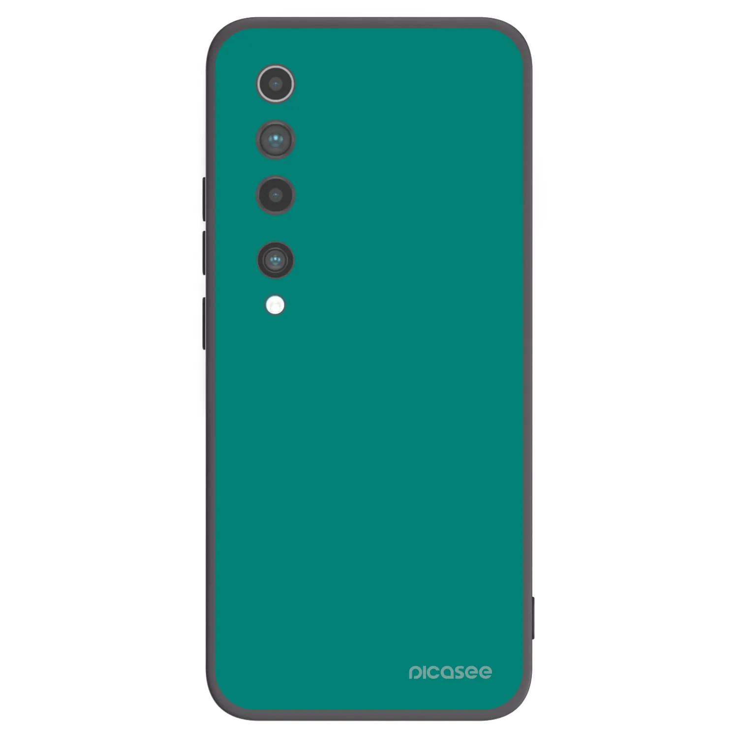 Picasee crna silikonska maskica za Xiaomi Mi 10 - Emerald Mist