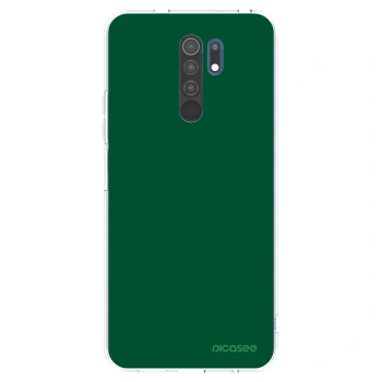 Picasee silikonska prozirna maskica za Xiaomi Redmi 9 - Green Gleam
