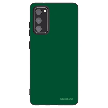 Picasee crna silikonska maskica za Samsung Galaxy S20 FE - Green Gleam